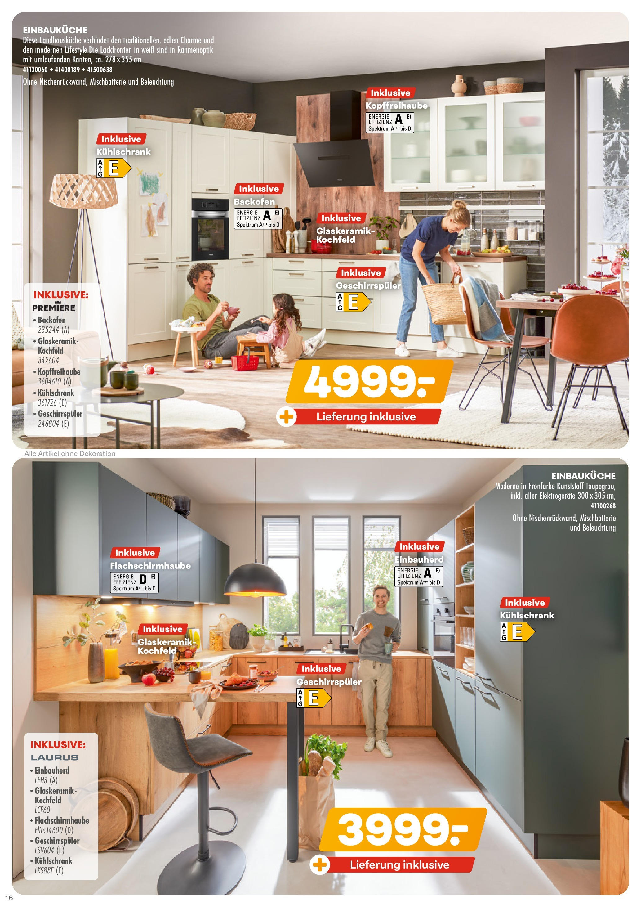 Möbel Kraft - Wohntrends Sommer (ab 03.06.2025) zum Blättern | Seite: 16 | Produkte: Geschirrspüler, Kühlschrank, Kochfeld, Backofen