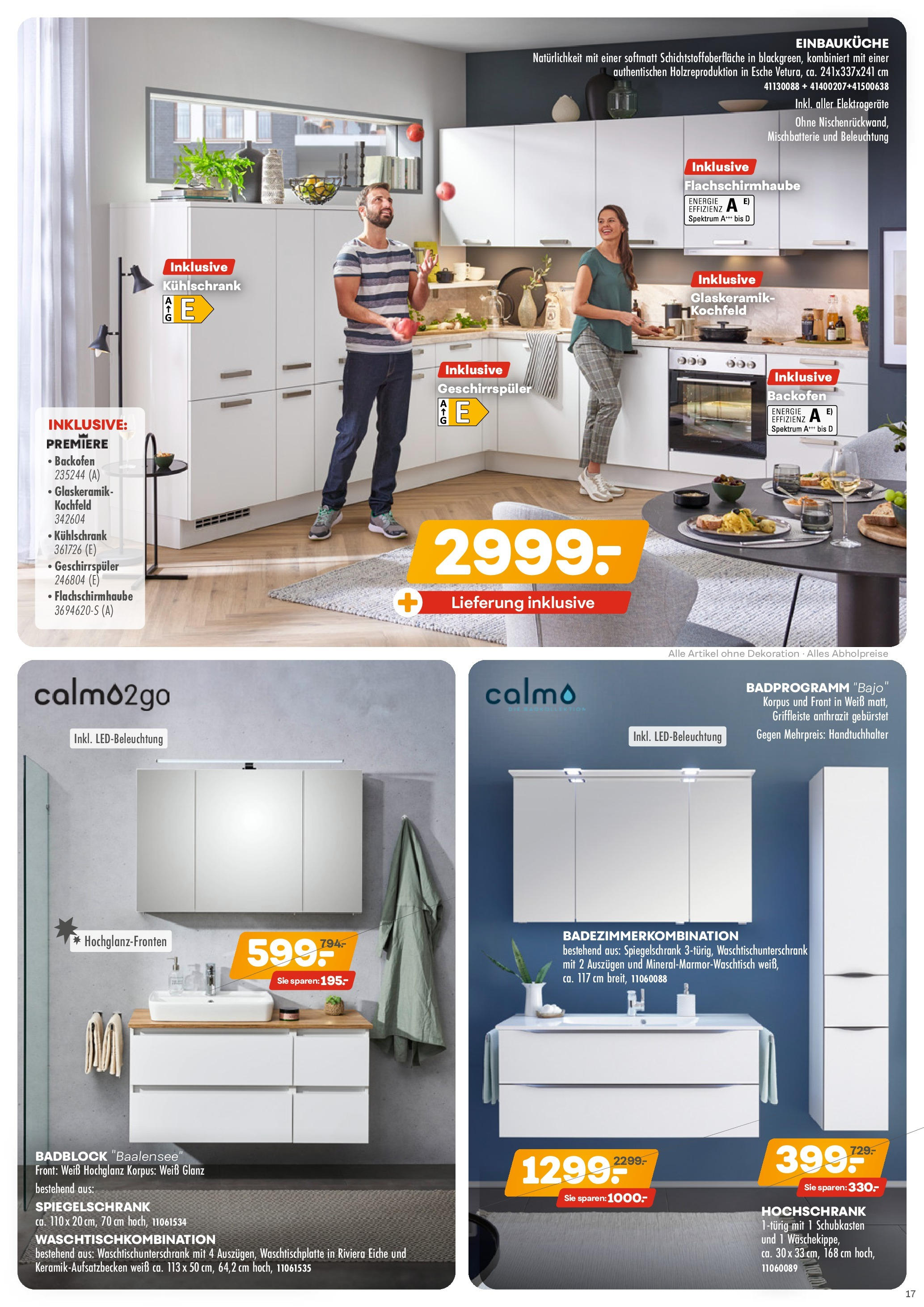 Möbel Kraft - Wohntrends Sommer (ab 03.06.2025) zum Blättern | Seite: 17 | Produkte: Geschirrspüler, Kochfeld, Handtuchhalter, Backofen