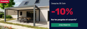 -10% de remise sur les pergolas et les carports