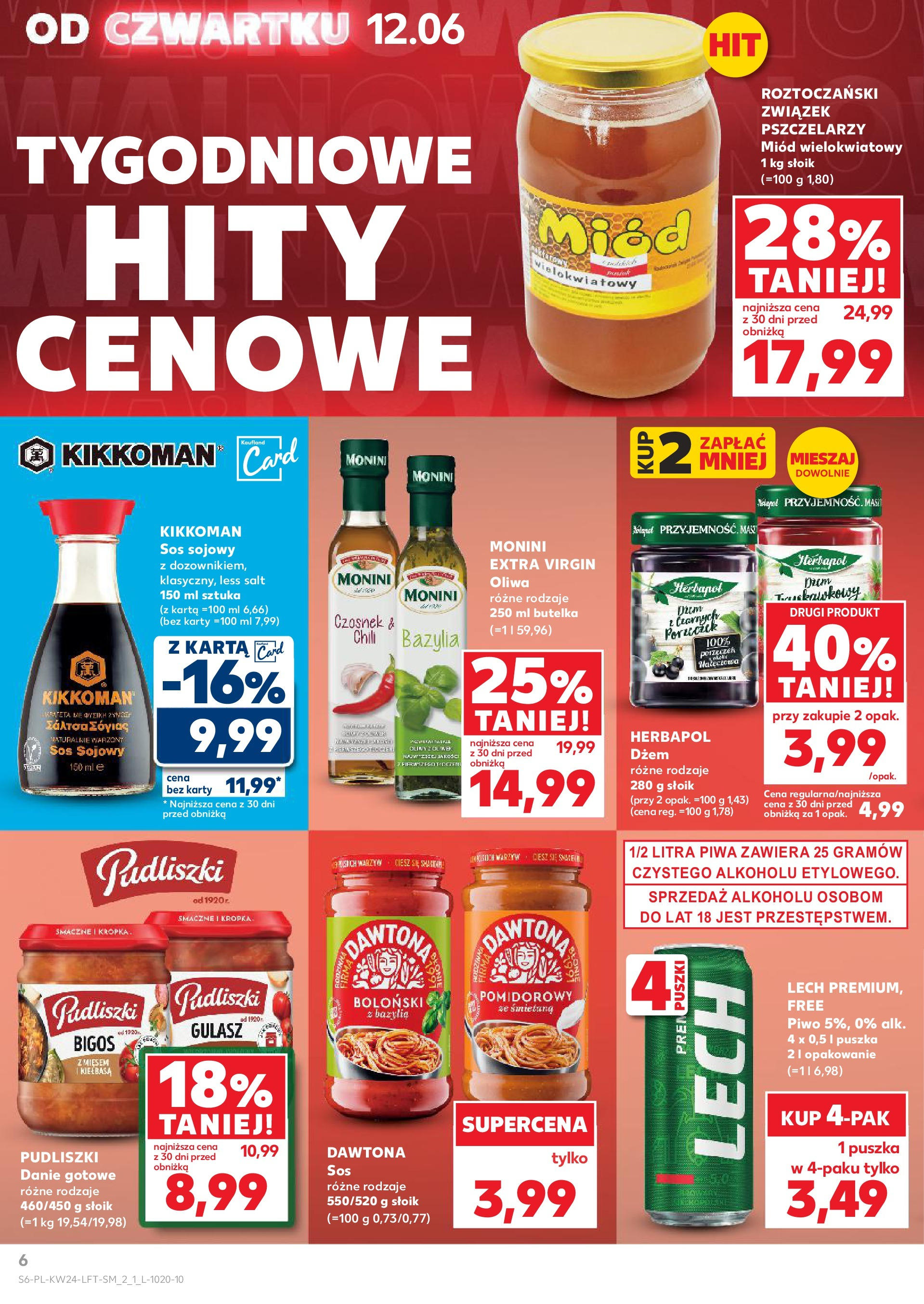 Kaufland gazetka od 12.06.2025 - od jutra PDF | Strona: 6 | Produkty: Karta, Bazylia, Dżem, Gulasz