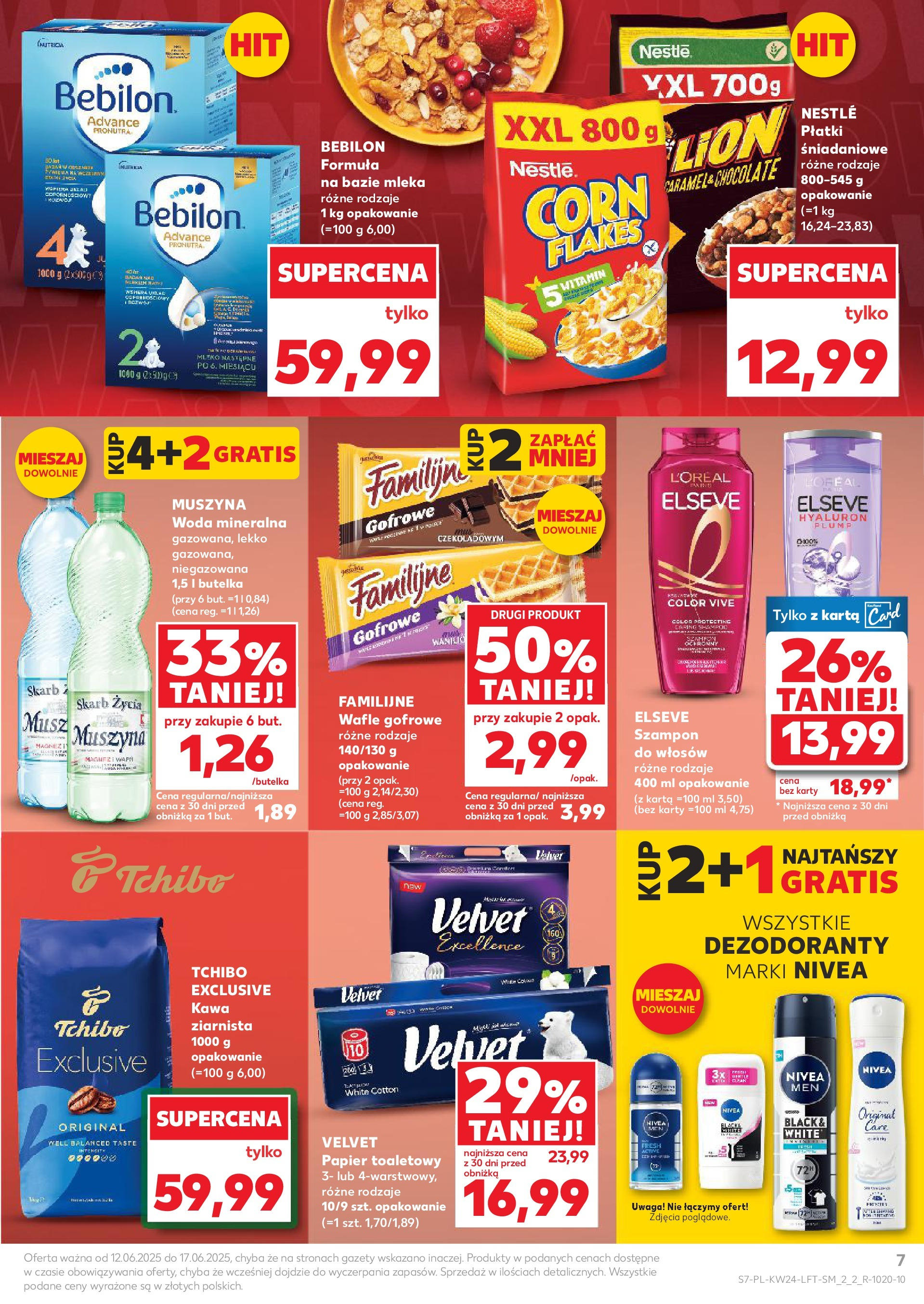 Kaufland gazetka od 12.06.2025 - od jutra PDF | Strona: 7 | Produkty: Kawa ziarnista, Mleka, Tchibo exclusive, Kawa