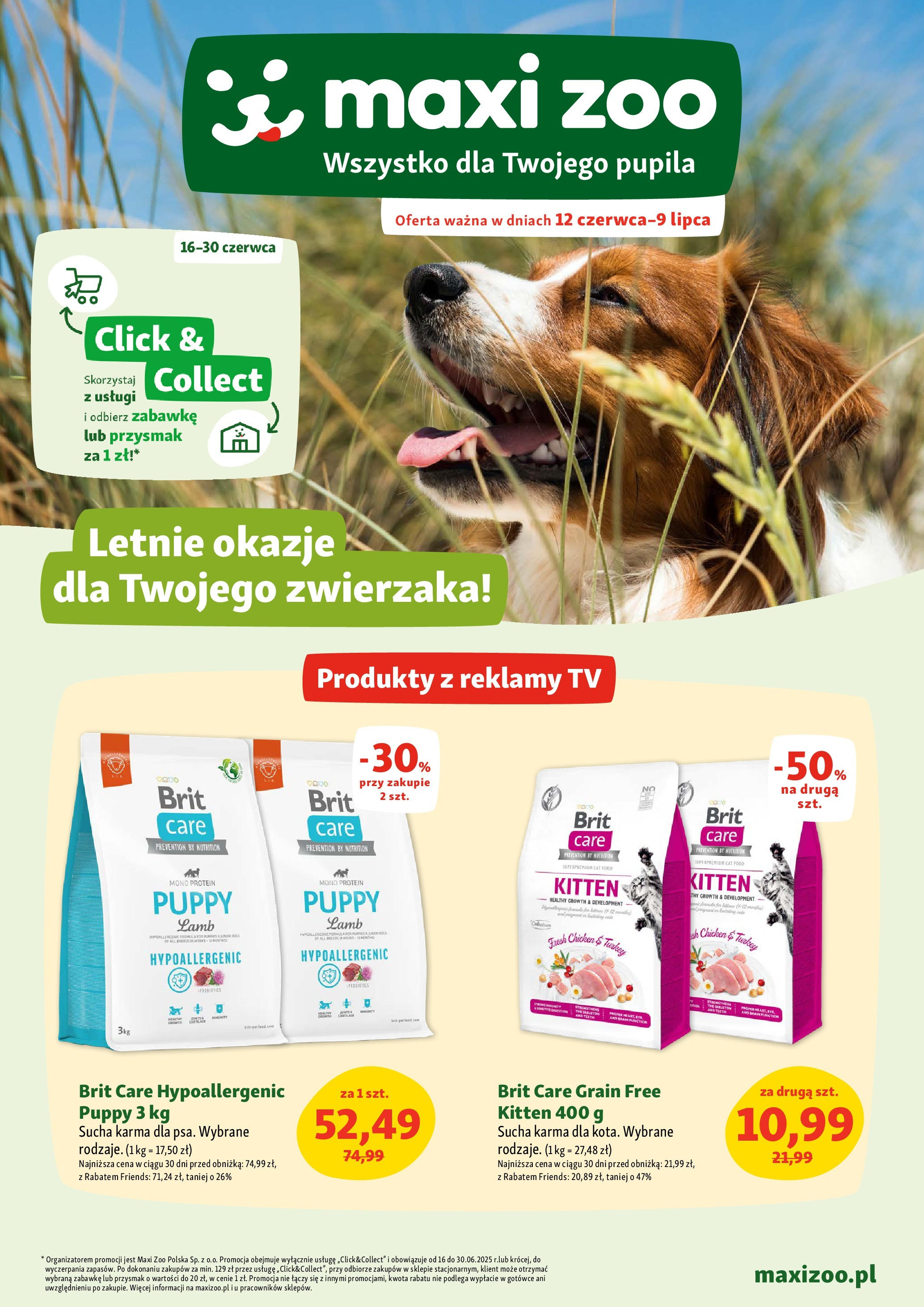 Maxi Zoo Gazetka od 12.06.2025 - Nowa Gazetka - Numer strony 1