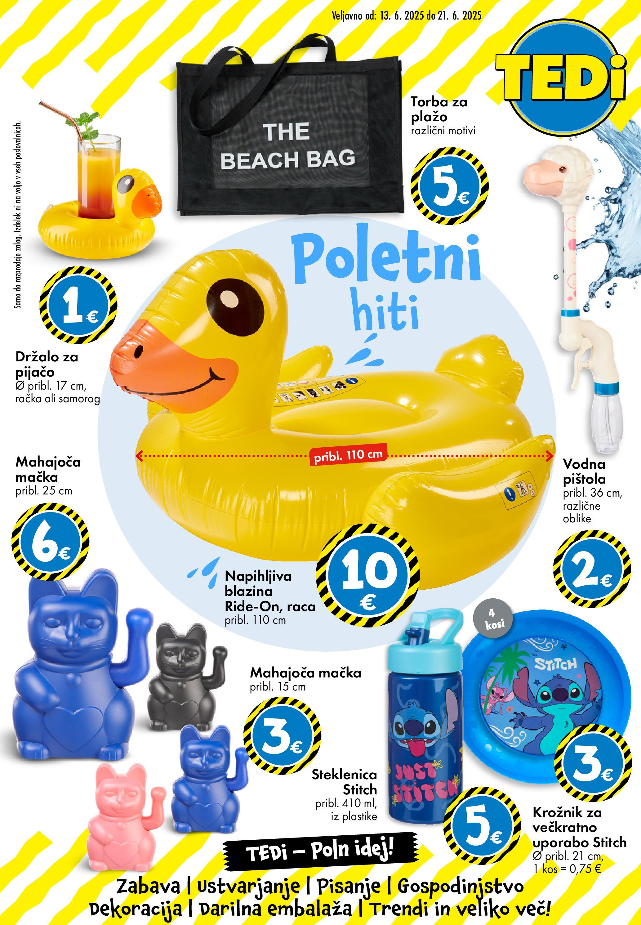 TEDi Katalog od 13.06.2025 - aktualna ponudba - stran 1 Predogled kataloga iz trgovine TEDi veljaven od 13.06.2025