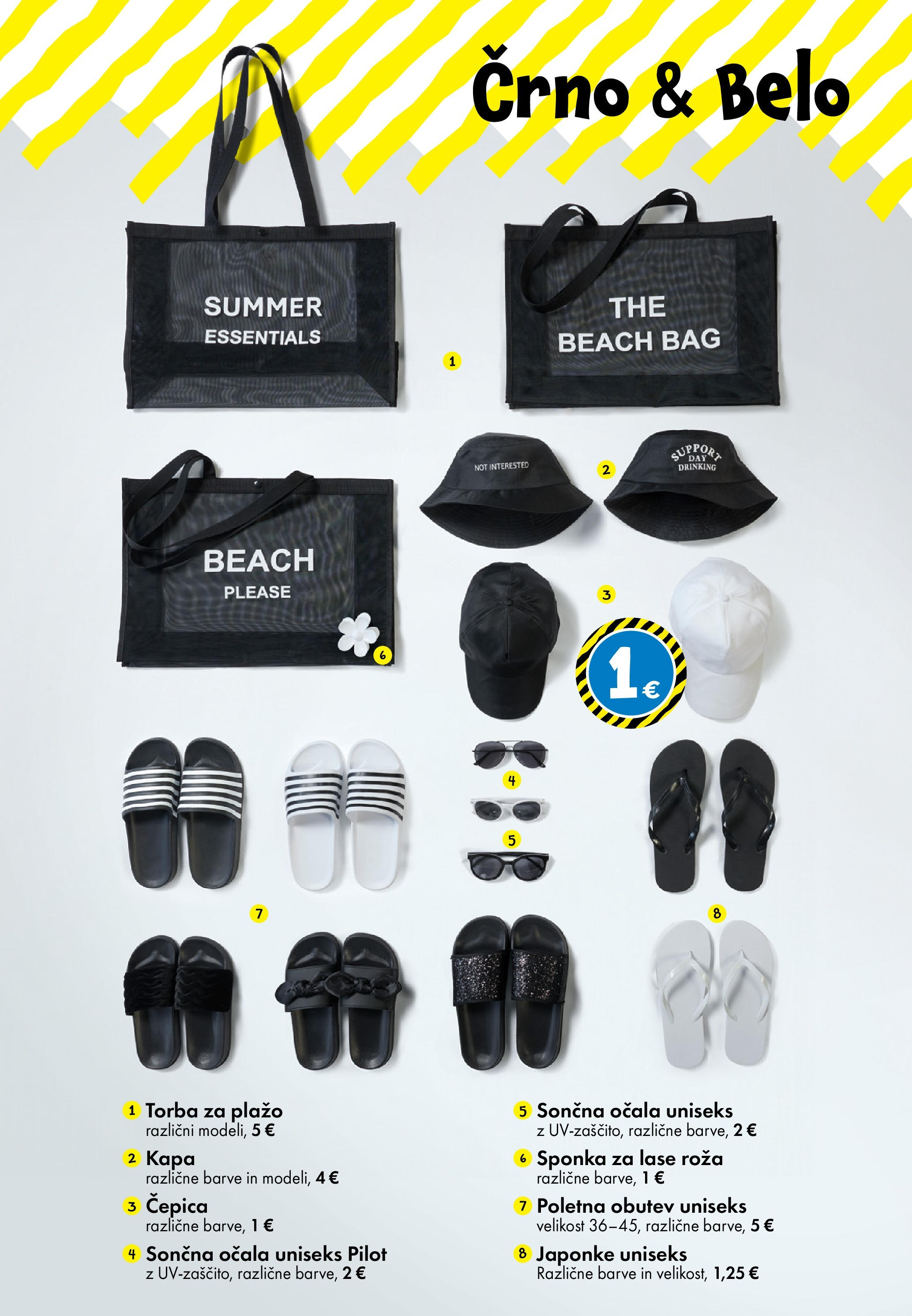 TEDi katalog veljaven od 13.06.2025 | Stran: 5 | Izdelki: Torba, Sončna očala, Japonke, Kapa
