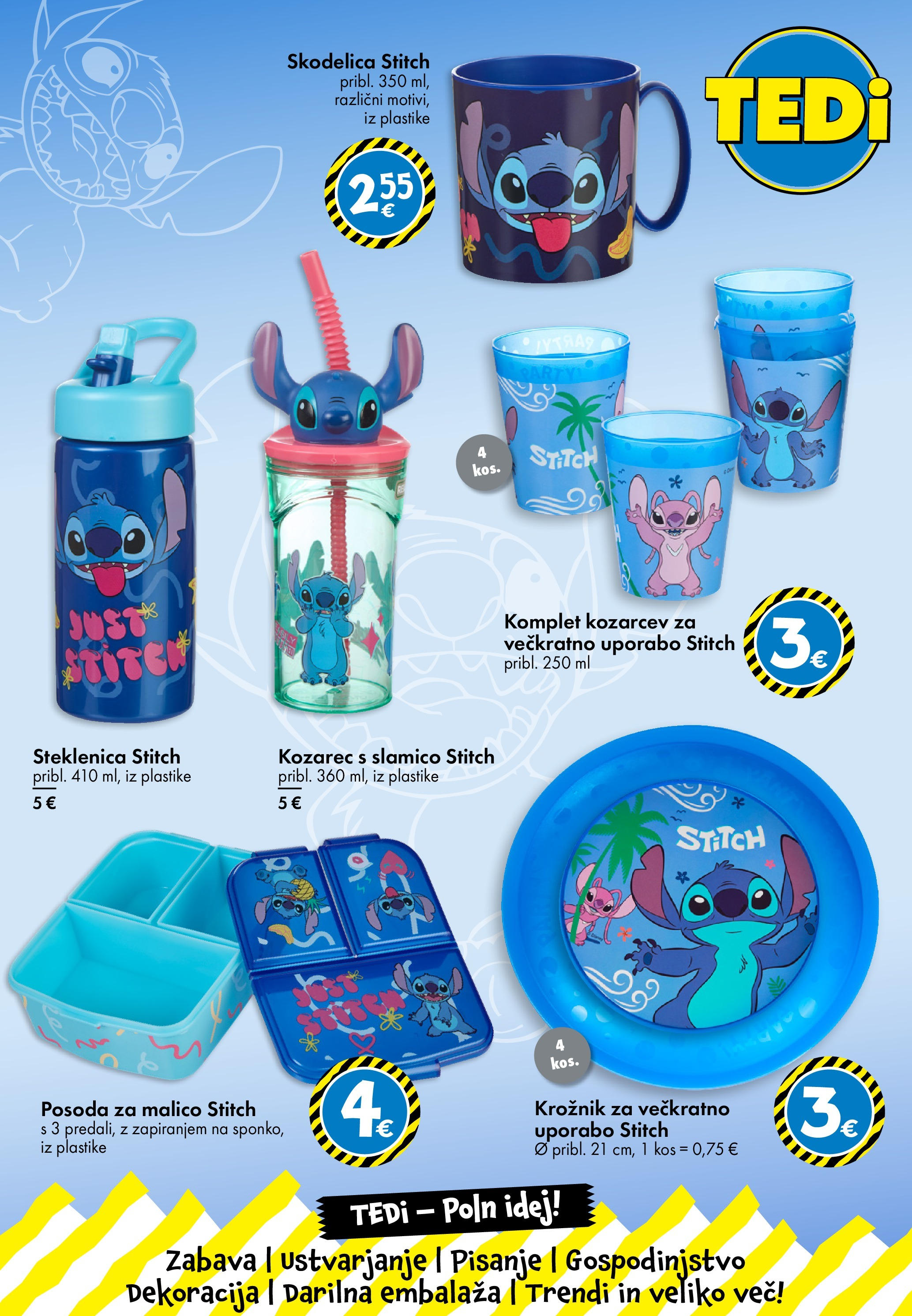 TEDi katalog veljaven od 13.06.2025 | Stran: 10 | Izdelki: Steklenica, Kozarec, Skodelica, Kos