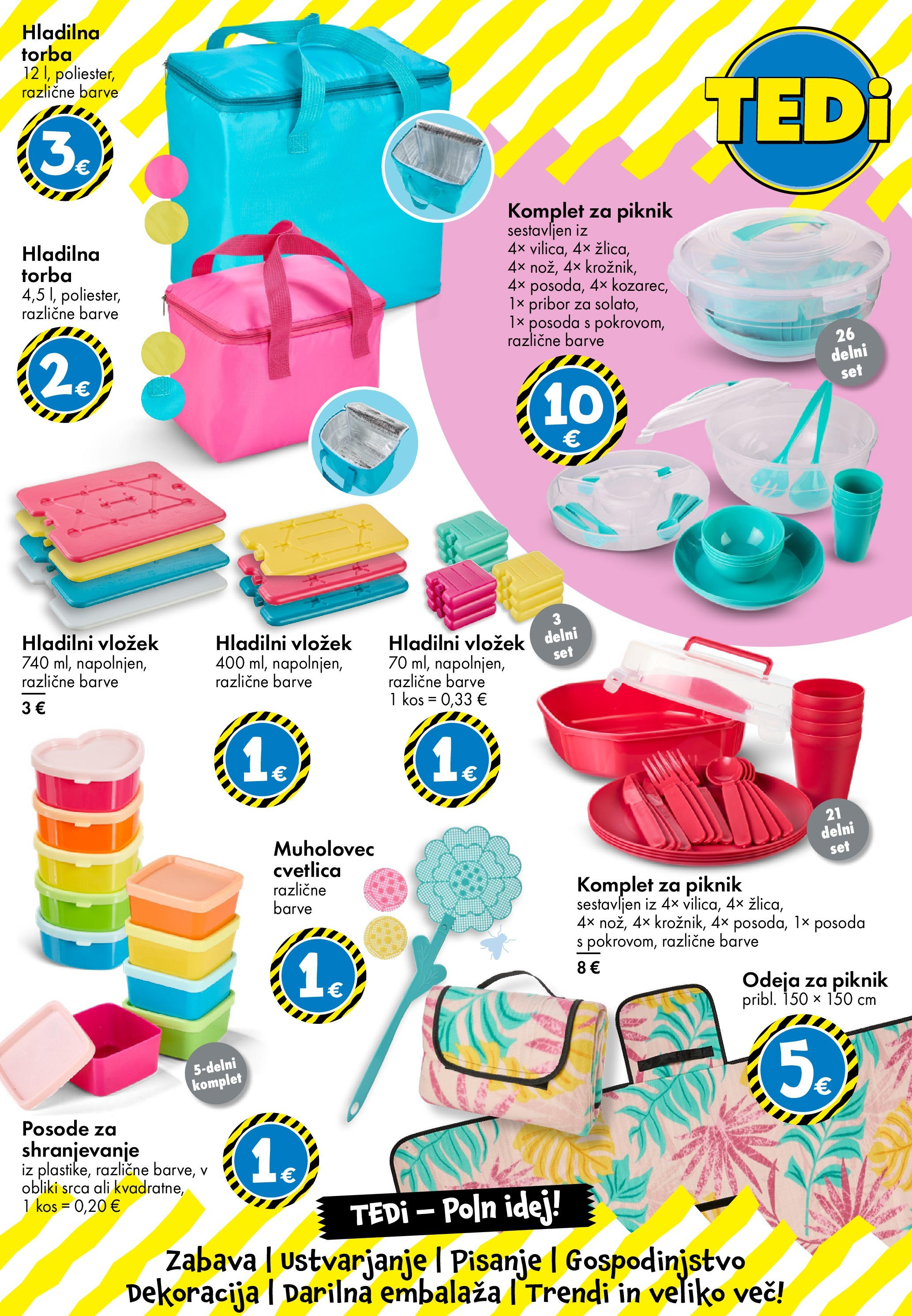 TEDi katalog veljaven od 13.06.2025 | Stran: 21 | Izdelki: Pribor, Hladilna torba, Torba, Odeja