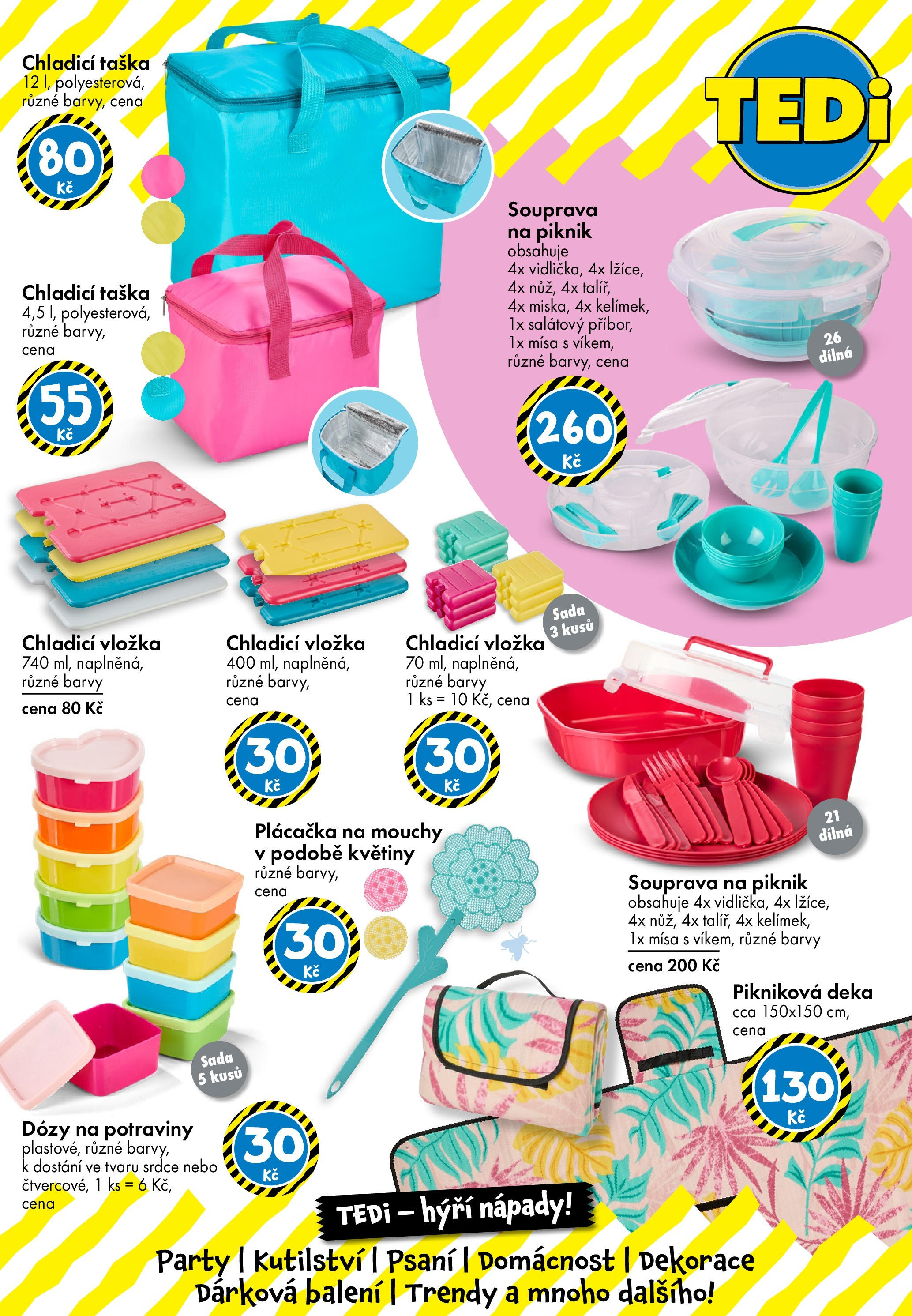 TEDi leták od 13.06.2025 - akční nabídka | Strana: 21 | Produkty: Taška, Chladící taška, Potraviny, Dekorace