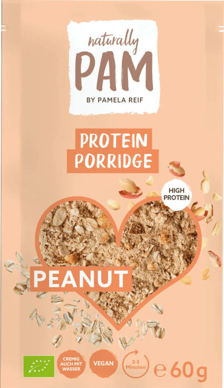 Naturally PAM Porridge, Protein Peanut