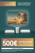 LDLC Jusqu'à 500€ remboursés avec Samsung - au 23.08.2025