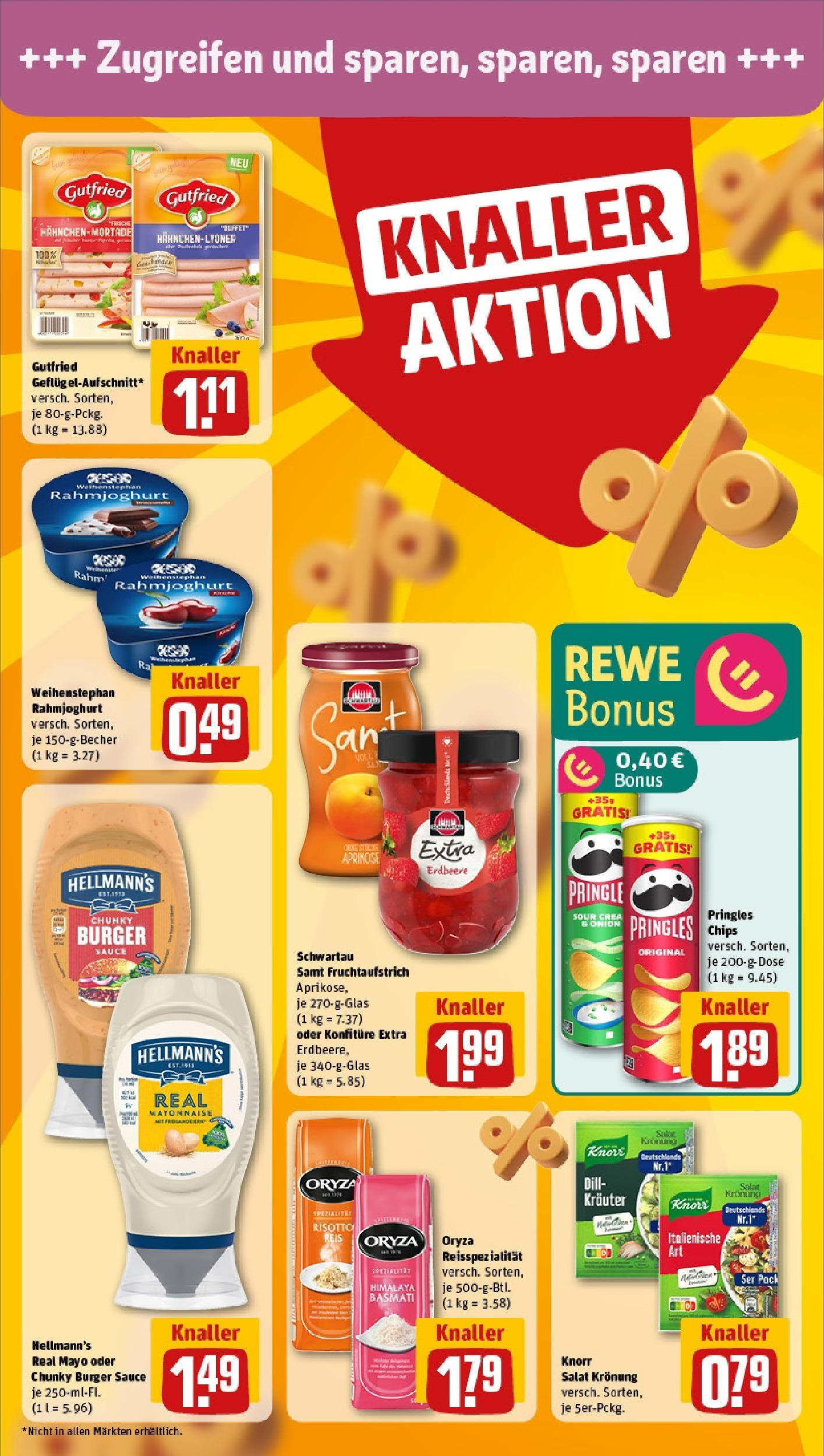 REWE Prospekt ab 15.06.2025 zum Blättern » Angebote | Seite: 4 | Produkte: Schwartau samt, Dressing, Knorr, Salat