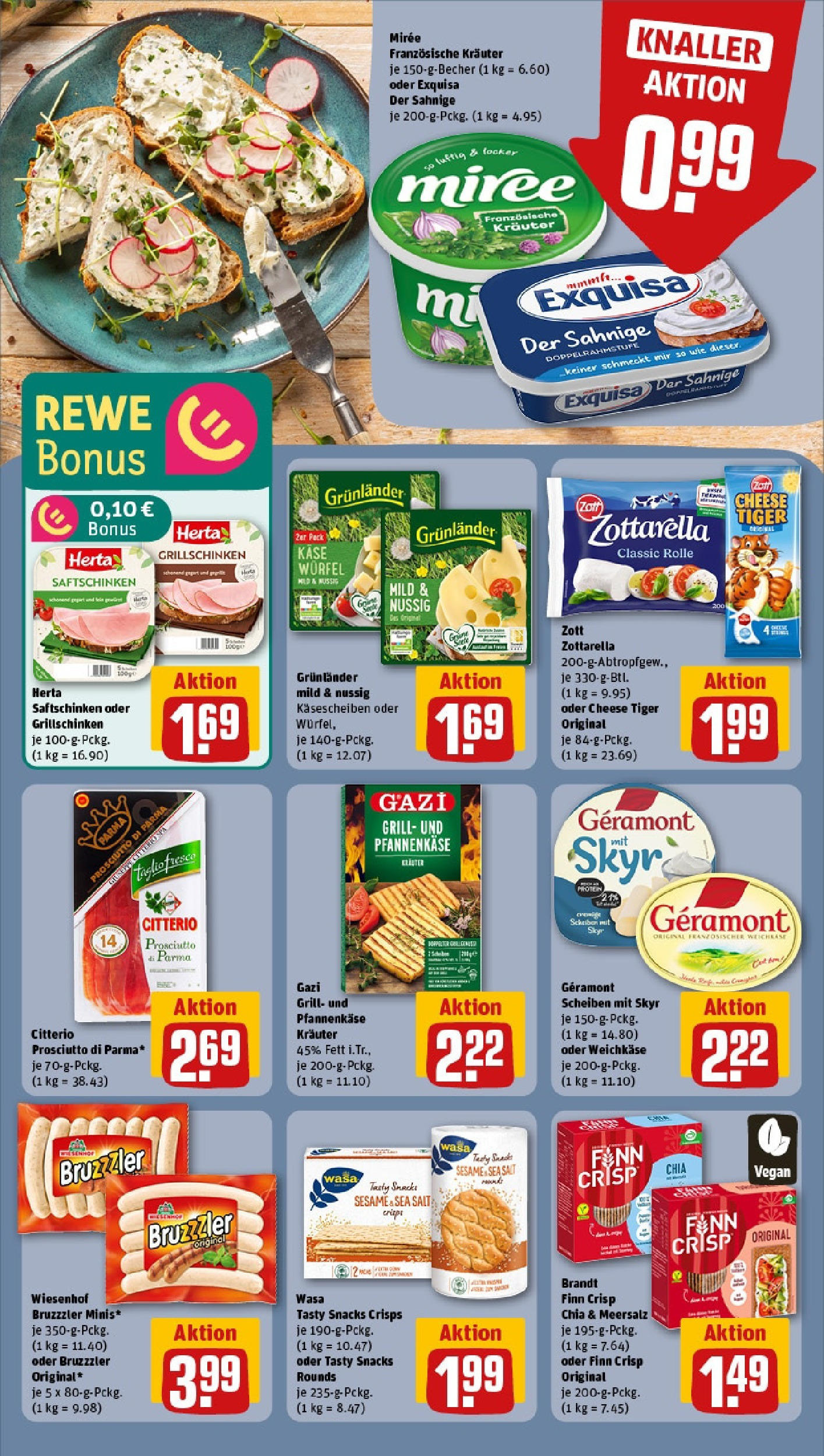 REWE Prospekt ab 15.06.2025 zum Blättern » Angebote | Seite: 12 | Produkte: Grill, Skyr, Exquisa, Grunlander