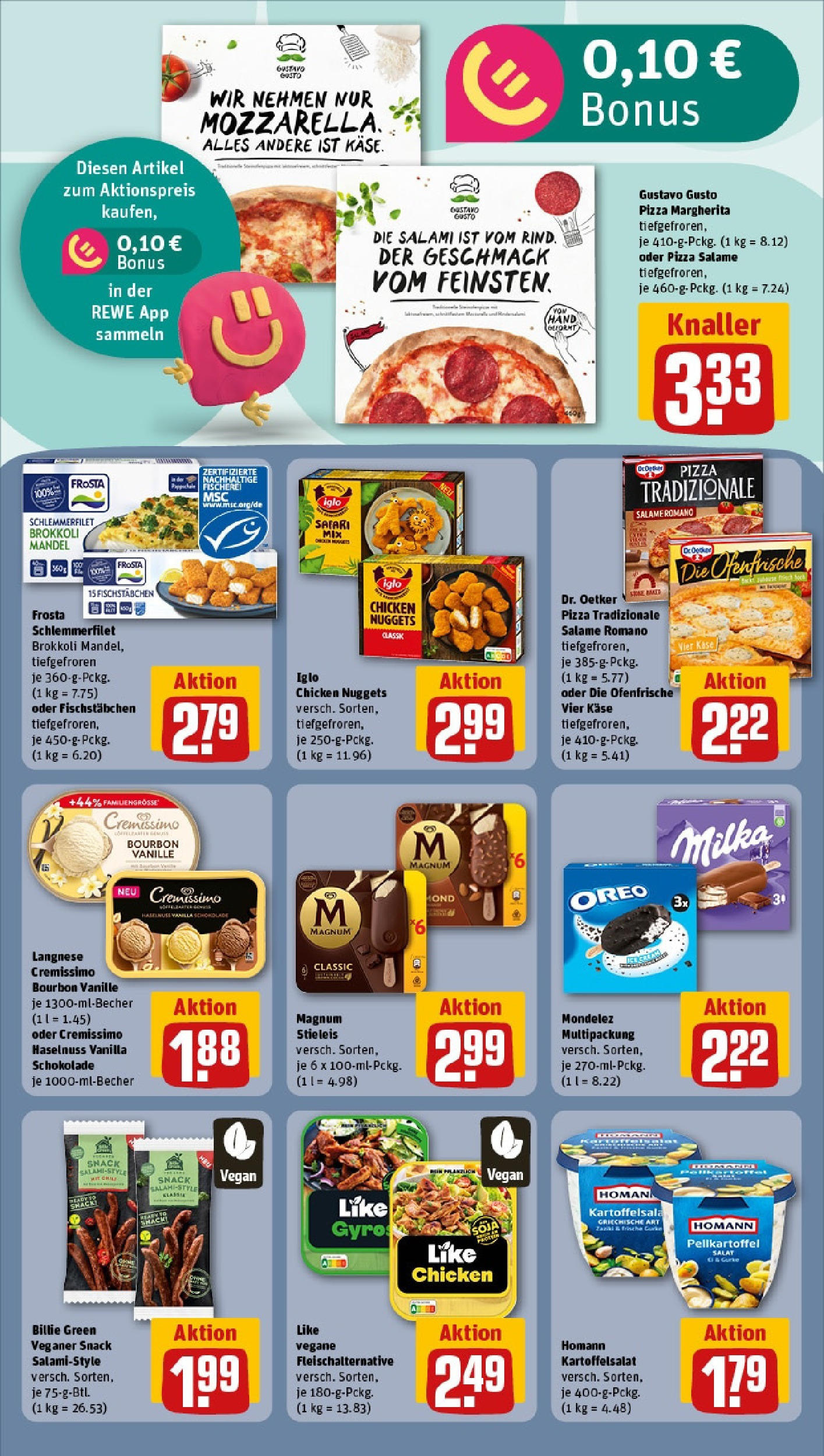 REWE Prospekt ab 15.06.2025 zum Blättern » Angebote | Seite: 14 | Produkte: Milka, Ofenfrische, Gyros, Fischstabchen