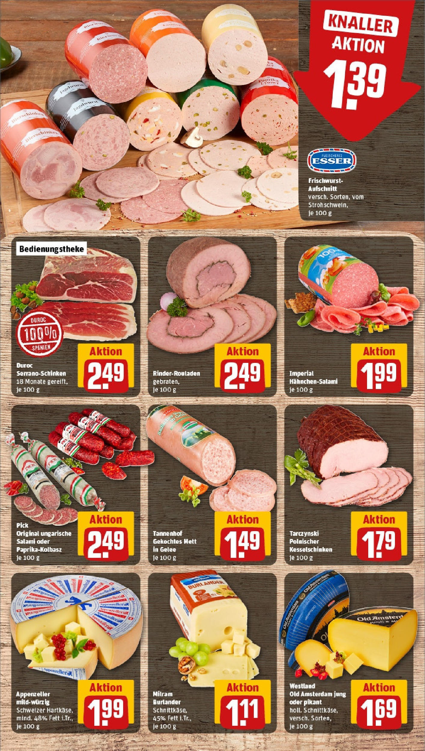 REWE Prospekt ab 15.06.2025 zum Blättern » Angebote | Seite: 9 | Produkte: Rinderrouladen, Milram, Salami
