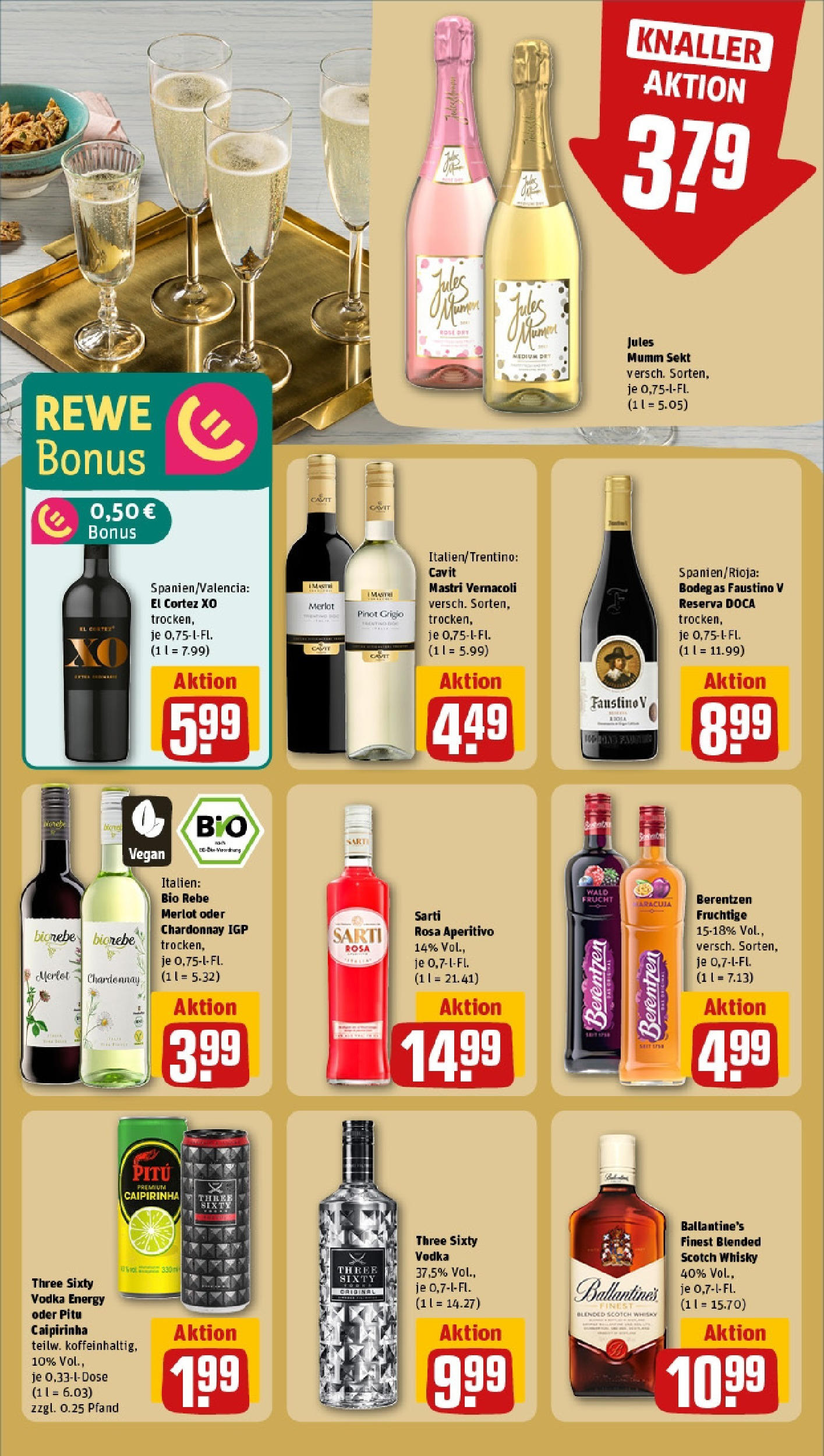 REWE Prospekt ab 15.06.2025 zum Blättern » Angebote | Seite: 17 | Produkte: Mumm sekt, Energy, Sekt, Vodka