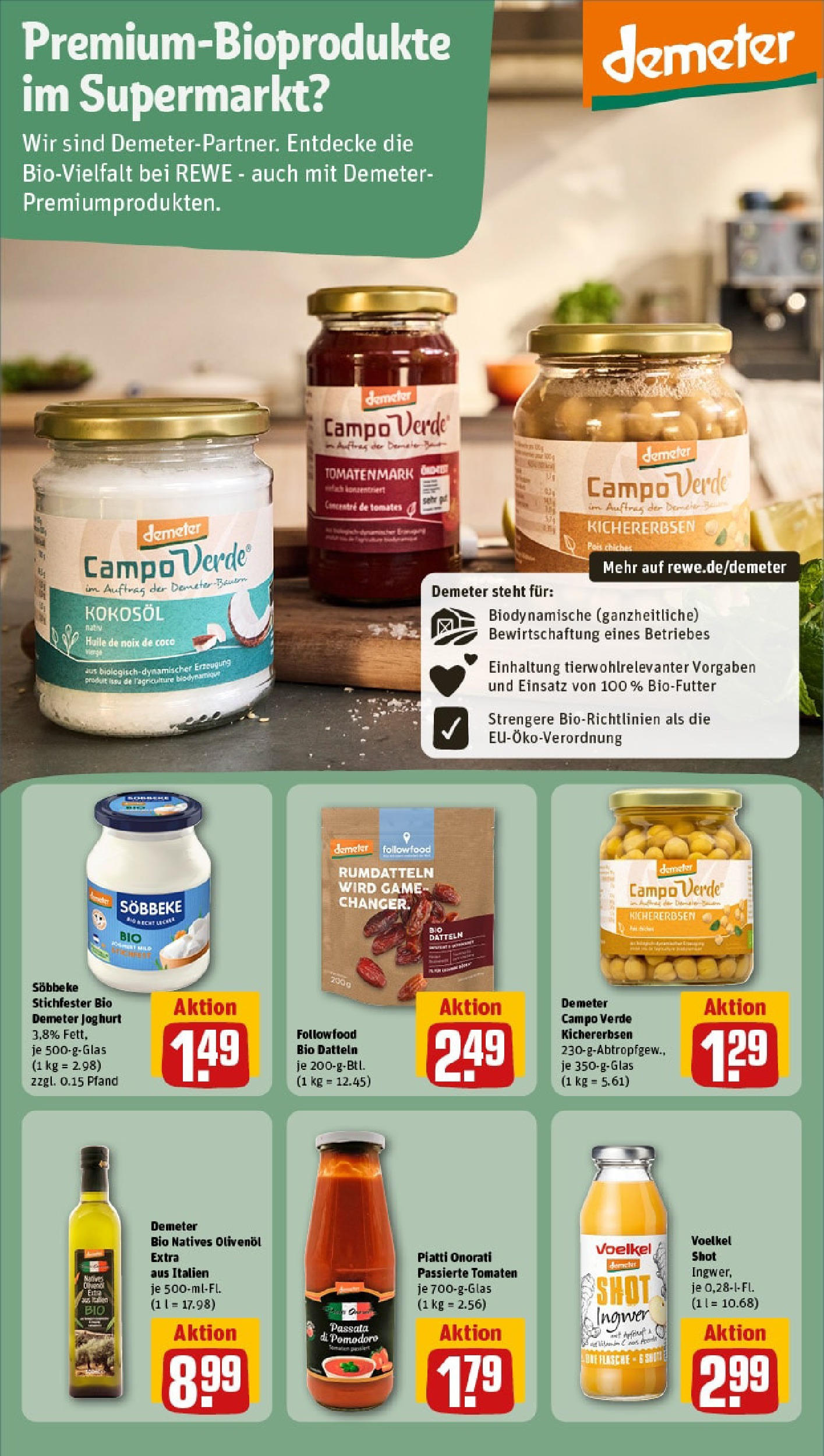 REWE Prospekt ab 15.06.2025 zum Blättern » Angebote | Seite: 21 | Produkte: Joghurt, Olivenol, Tomaten