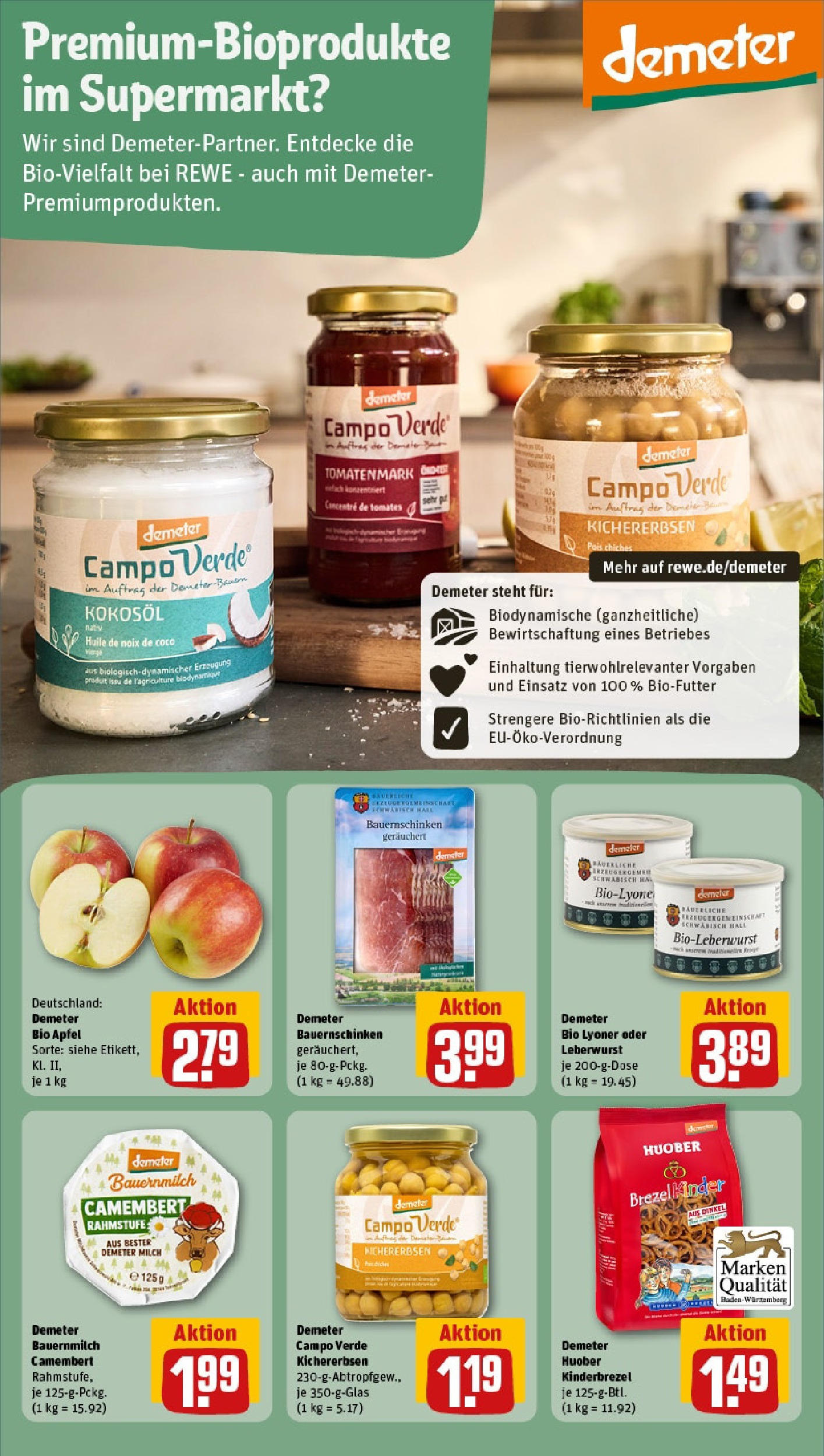 REWE Prospekt ab 15.06.2025 zum Blättern » Angebote | Seite: 21 | Produkte: Milch, Äpfel, Apple