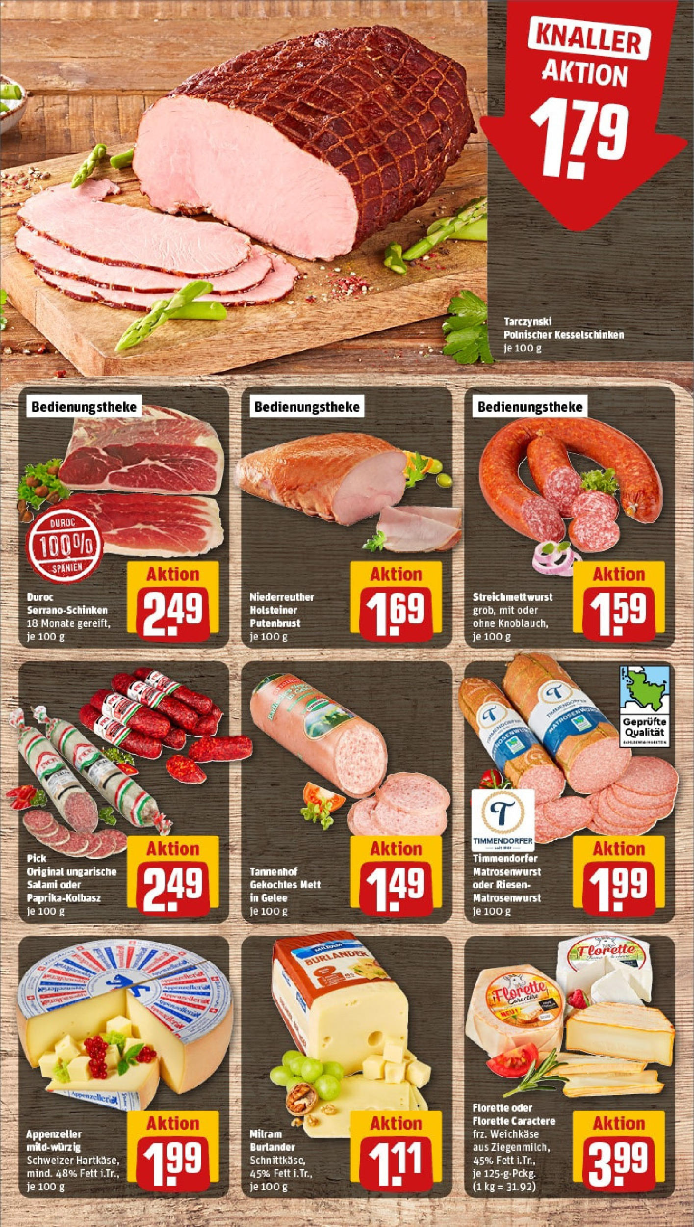 REWE Prospekt ab 15.06.2025 zum Blättern » Angebote | Seite: 9 | Produkte: Milram, Salami