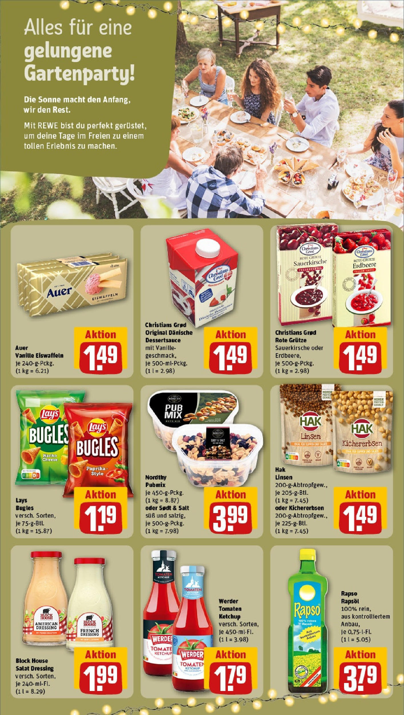 REWE Prospekt ab 15.06.2025 zum Blättern » Angebote | Seite: 14 | Produkte: Dressing, Tomaten, Ketchup, Salat