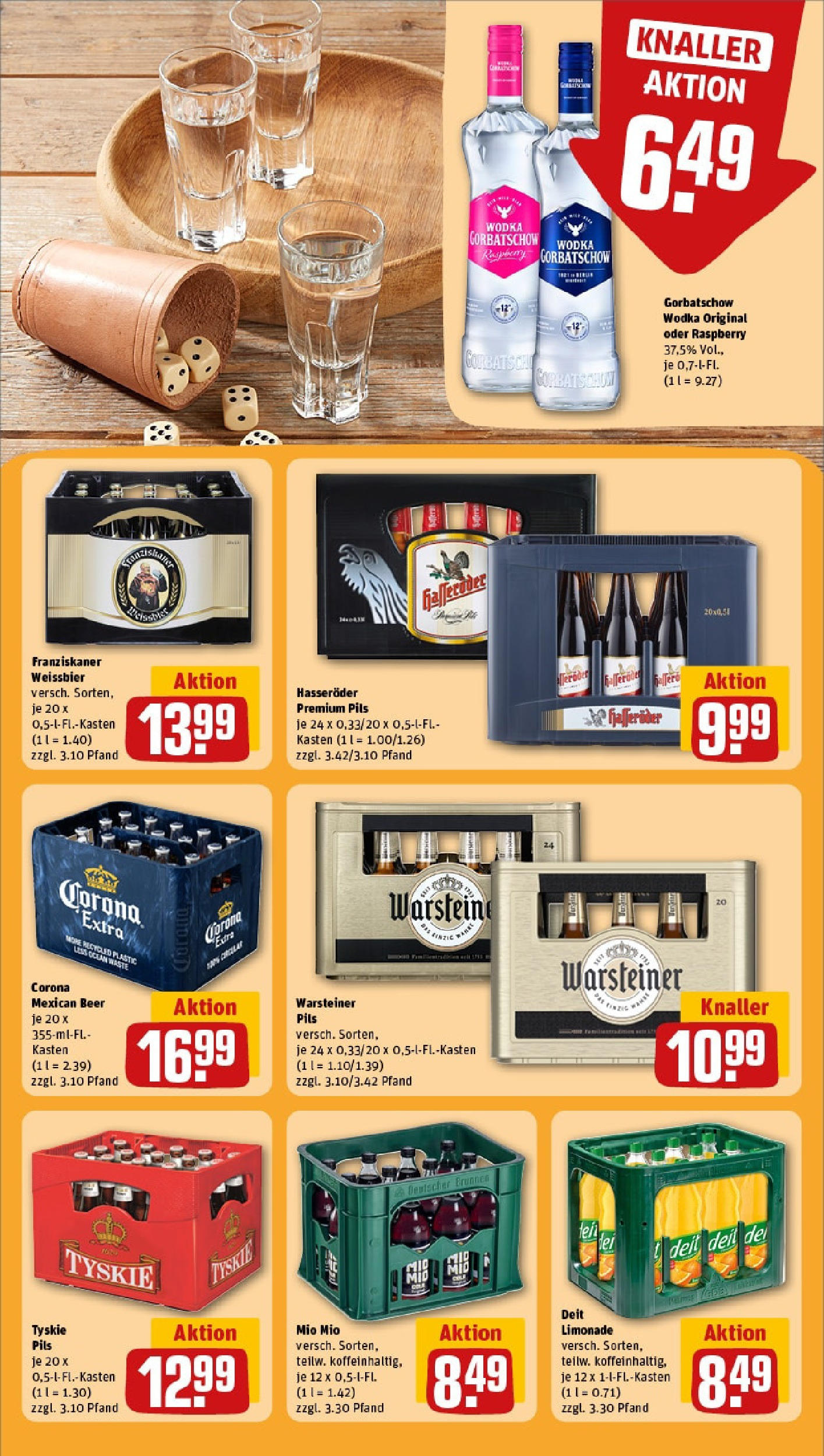 REWE Prospekt ab 15.06.2025 zum Blättern » Angebote | Seite: 19 | Produkte: Weißbier, Wodka gorbatschow, Hasseröder, Wodka