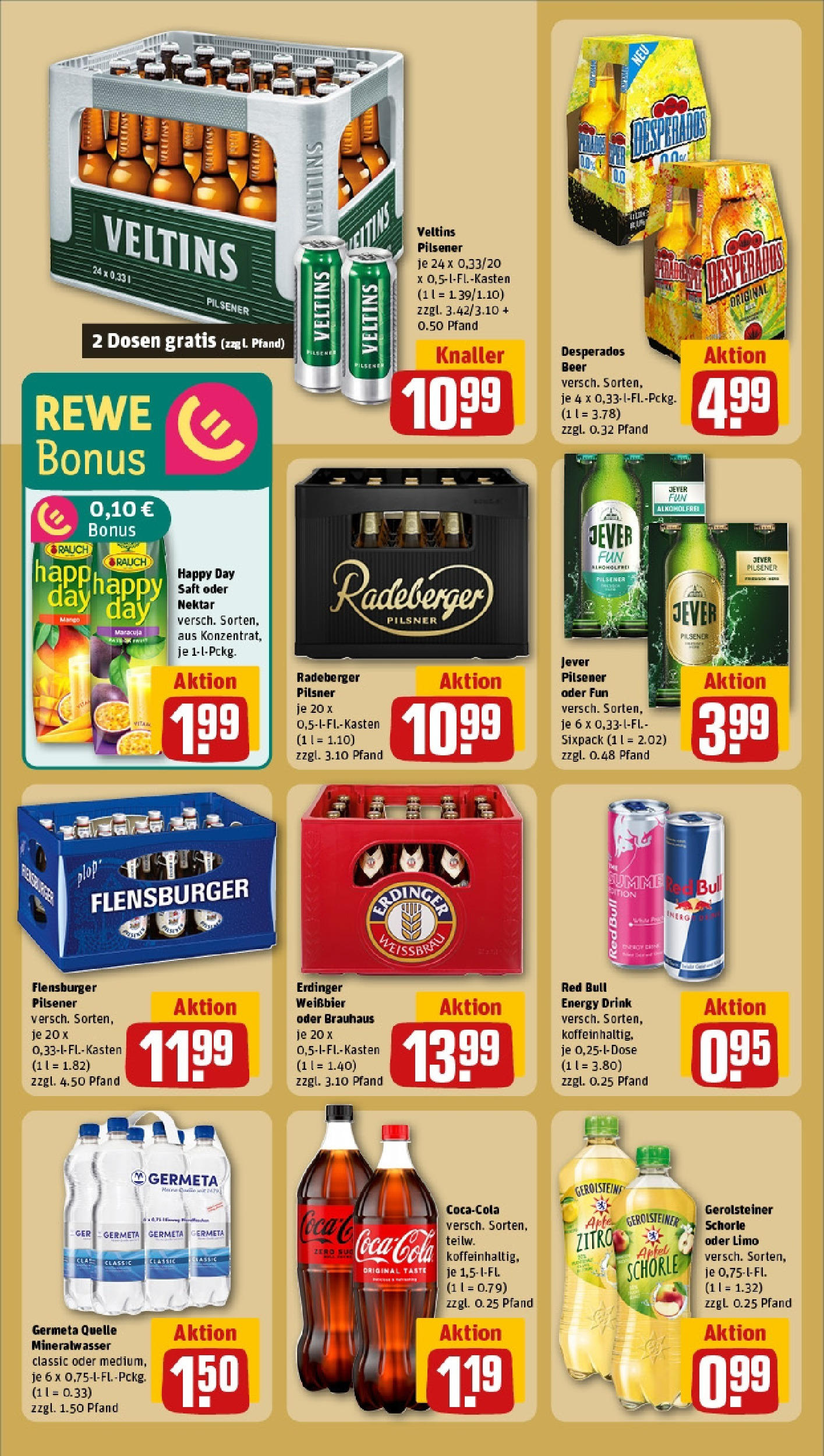 REWE Prospekt ab 15.06.2025 zum Blättern » Angebote | Seite: 20 | Produkte: Erdinger, Cola, Energy, Weißbier