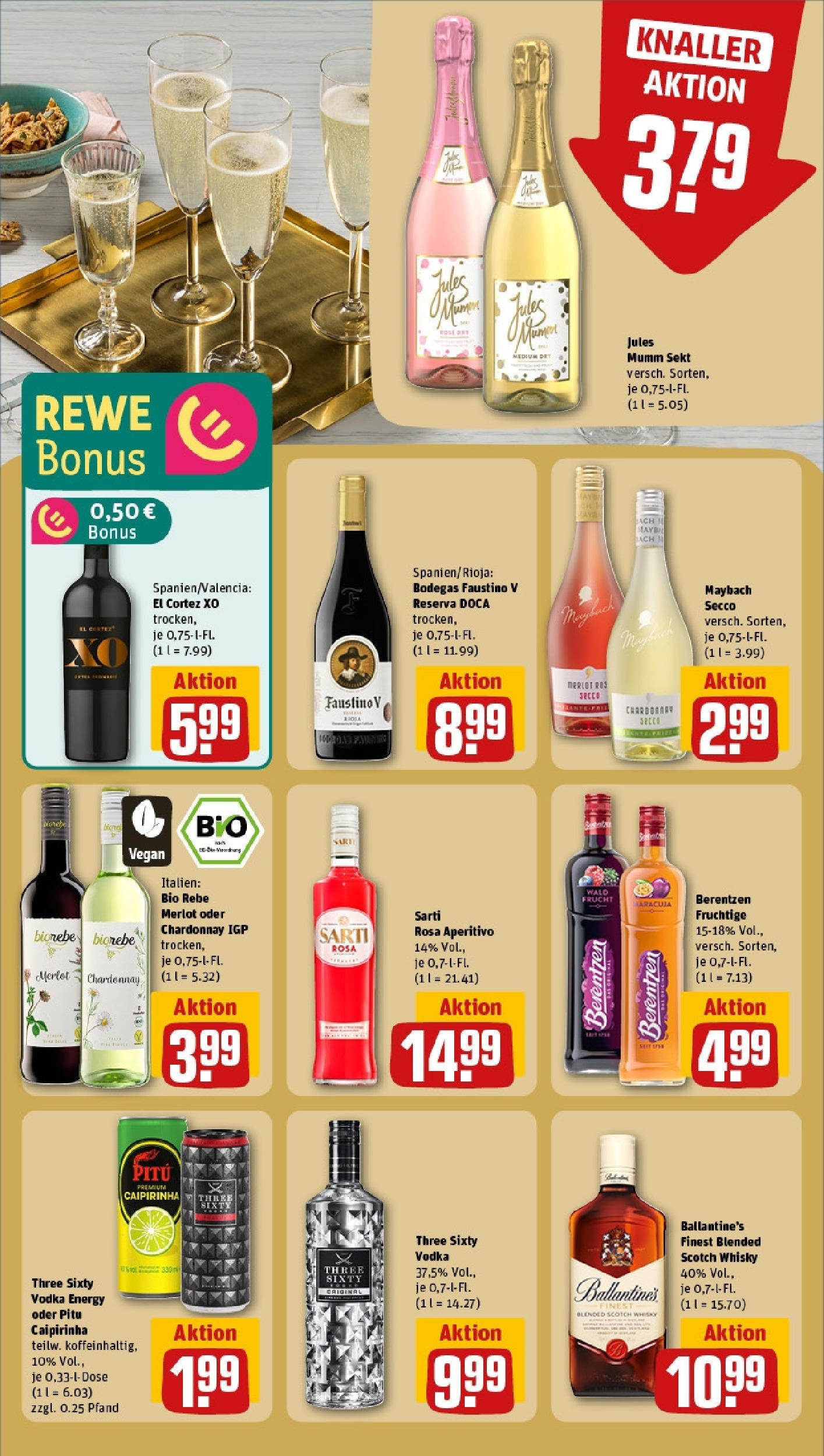 REWE Prospekt ab 15.06.2025 zum Blättern » Angebote | Seite: 21 | Produkte: Mumm sekt, Energy, Jules mumm, Vodka