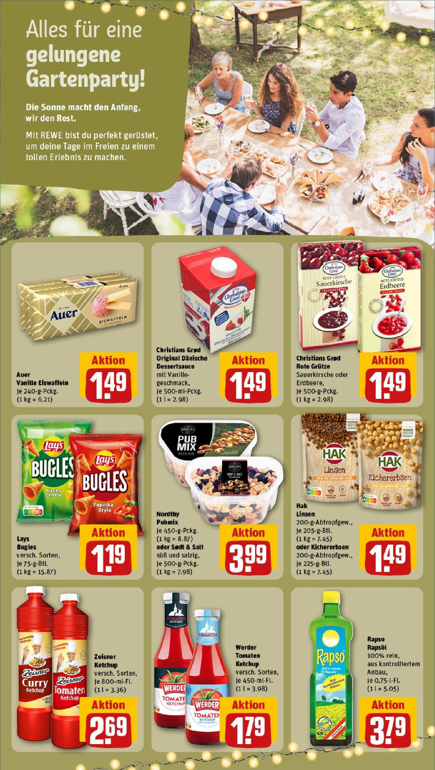 REWE Prospekt ab 15.06.2025 zum Blättern » Angebote | Seite: 16 | Produkte: Rapsöl, Tomaten, Ketchup, Rapso rapsol
