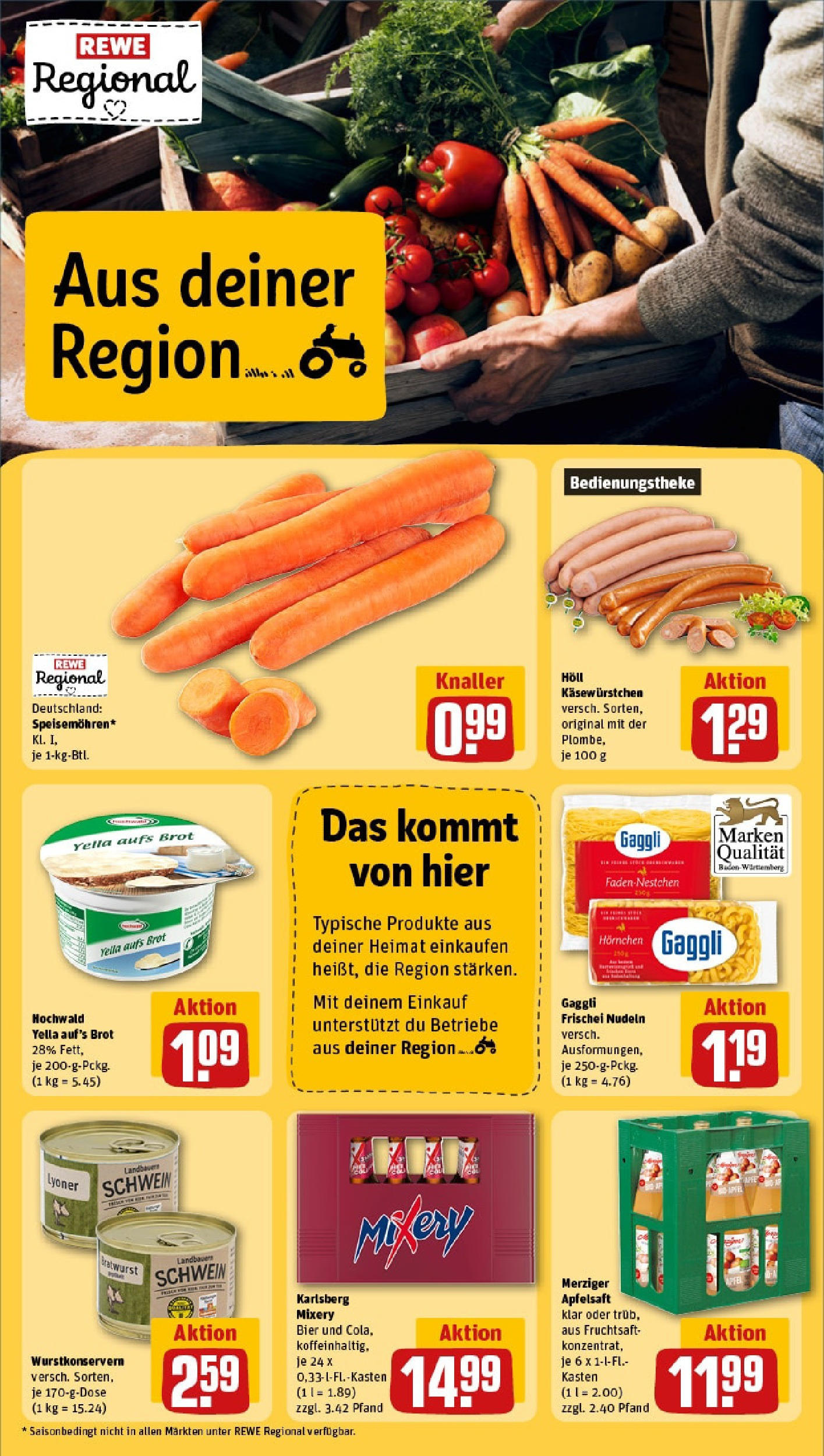REWE Prospekt ab 15.06.2025 zum Blättern » Angebote | Seite: 15 | Produkte: Cola, Bier, Apple, Mixery