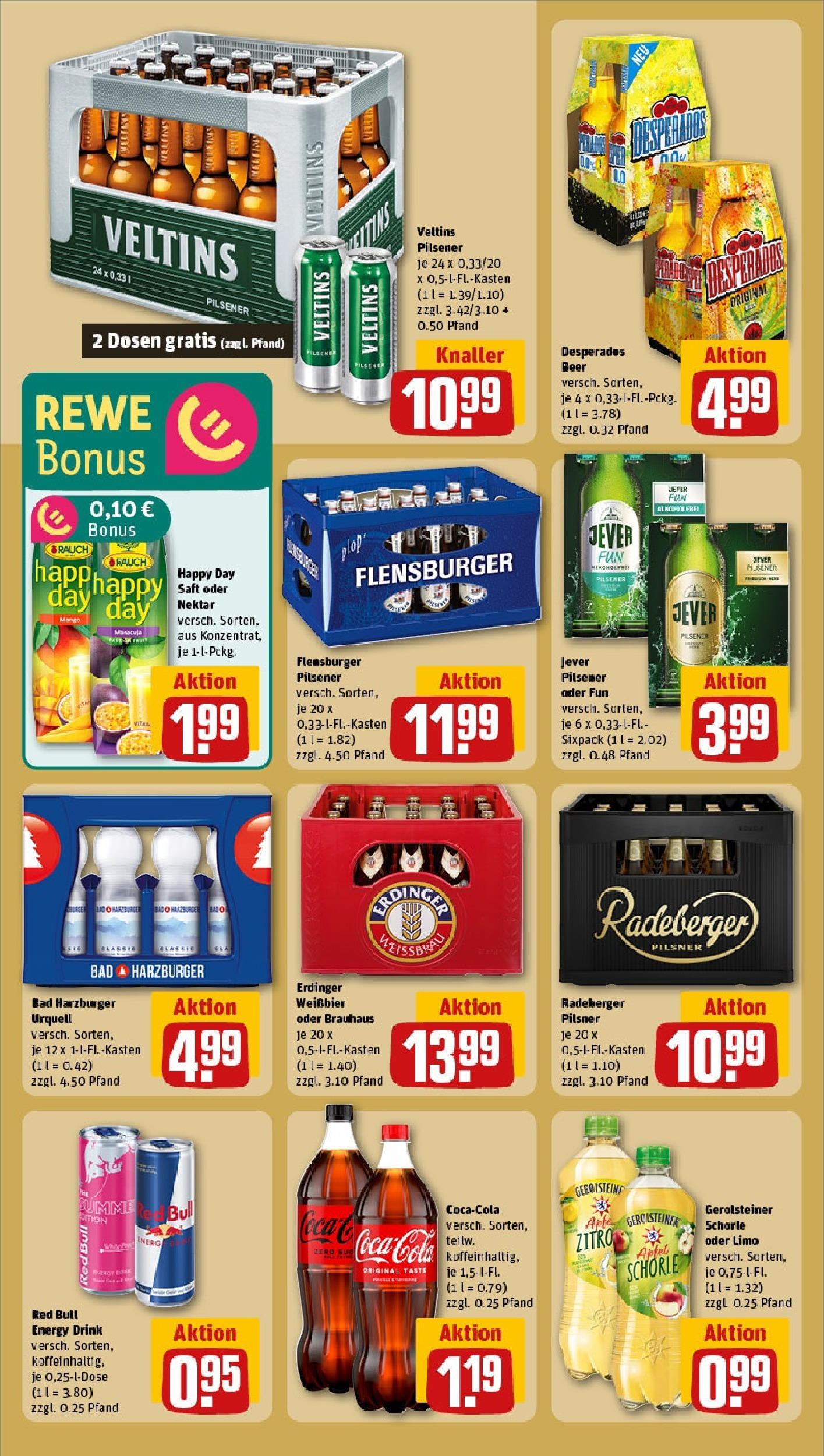 REWE Prospekt ab 15.06.2025 zum Blättern » Angebote | Seite: 20 | Produkte: Energy, Bad, Flensburger, Desperados