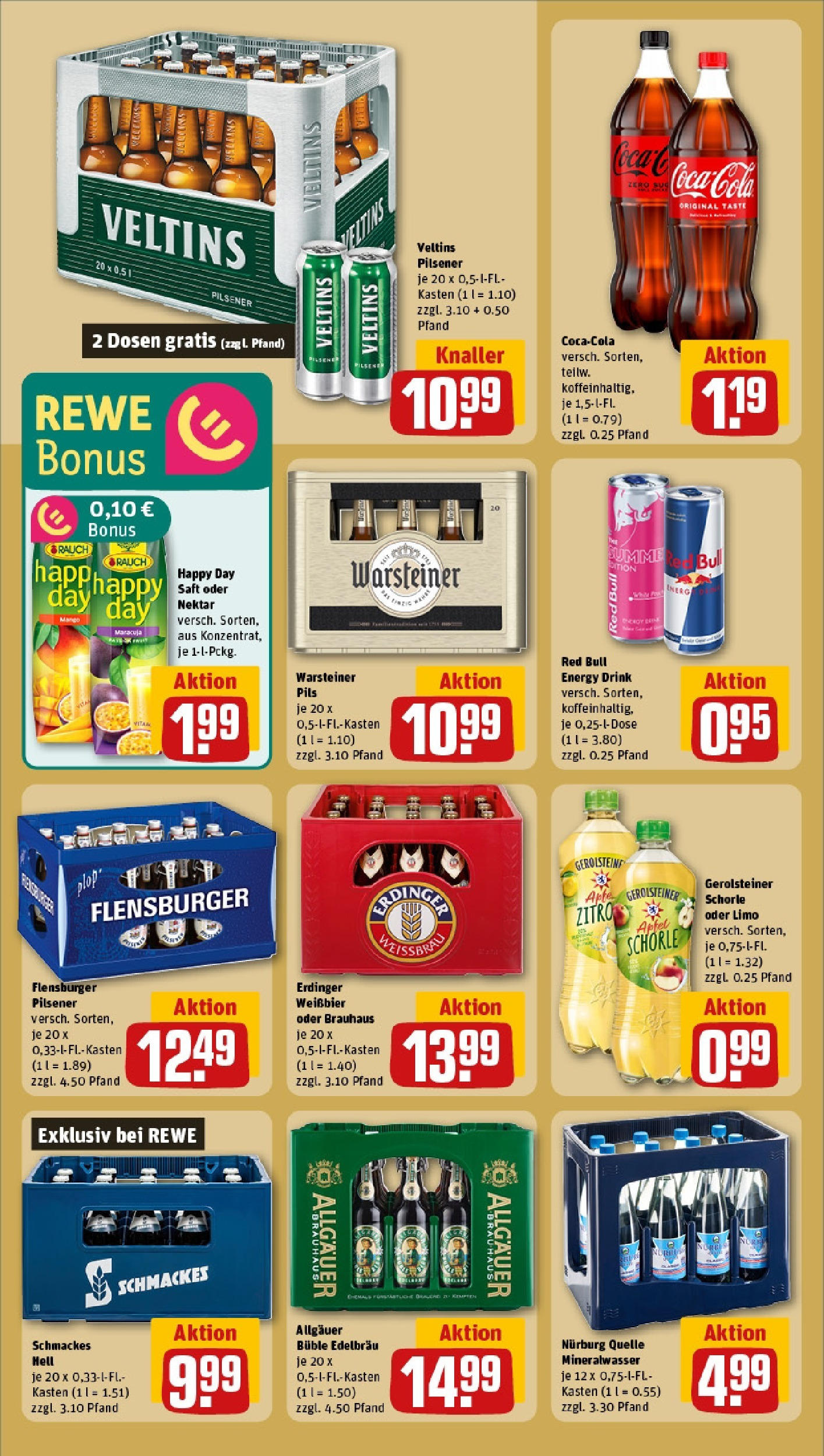 REWE Prospekt ab 15.06.2025 zum Blättern » Angebote | Seite: 14 | Produkte: Coca cola, Erdinger, Energy, Warsteiner