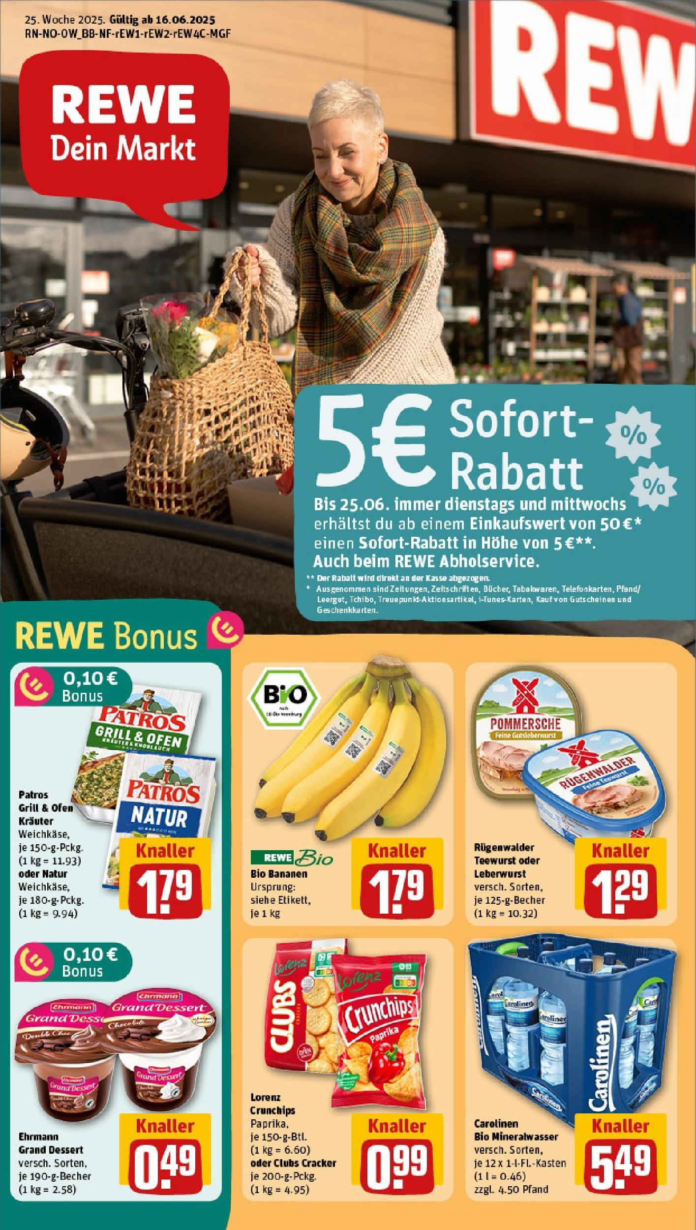 REWE Prospekt ab 15.06.2025 nächste Woche - Prospekt Petershagen Vorschau von dem Prospekt des Geschäftes Rewe, gültig ab dem 15.06.2025