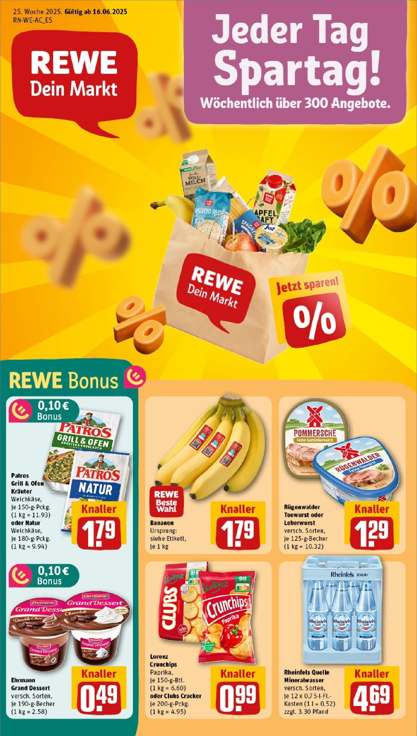 REWE Prospekt ab 15.06.2025 nächste Woche - Prospekt Mechernich Vorschau von dem Prospekt des Geschäftes Rewe, gültig ab dem 15.06.2025
