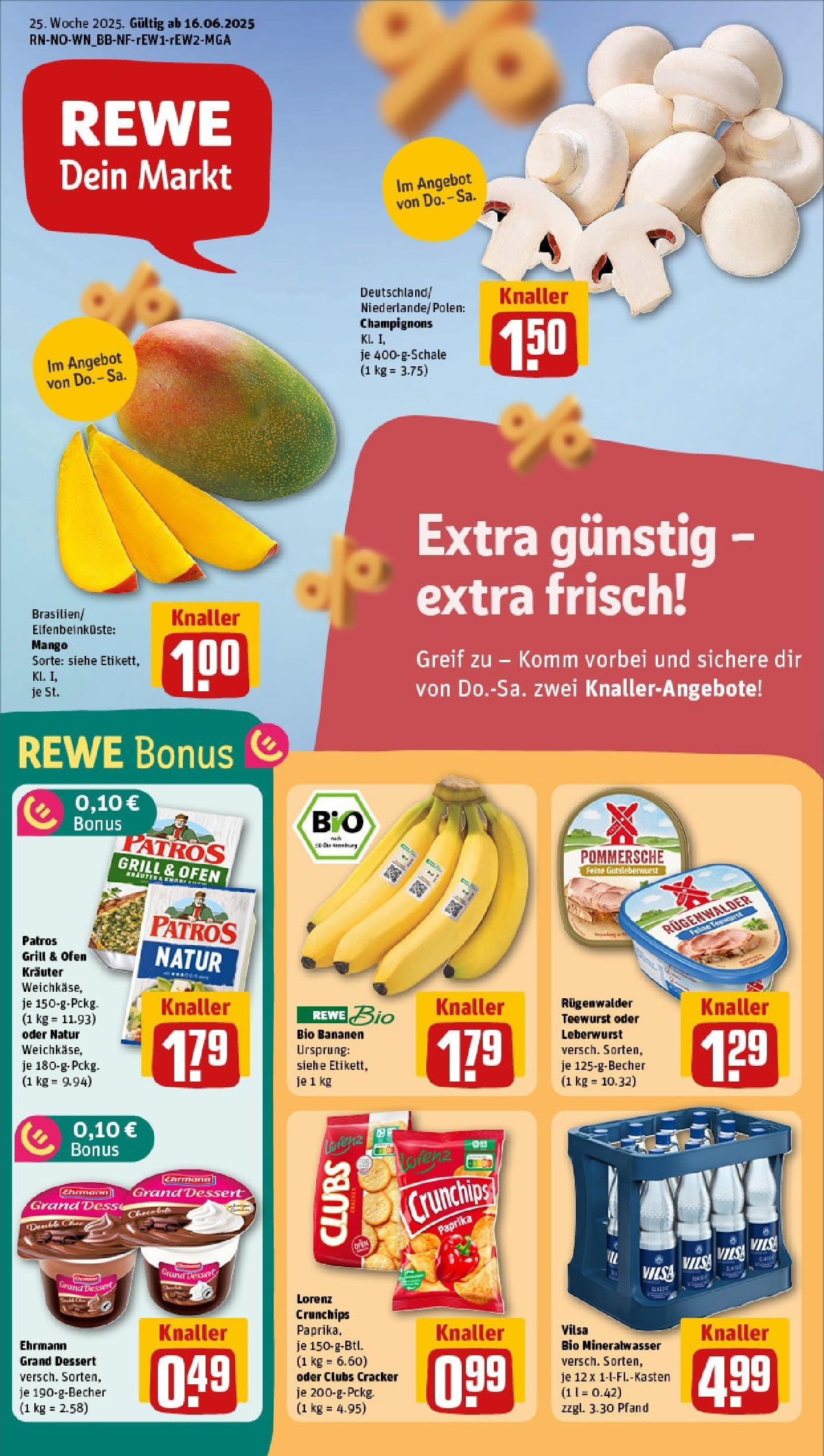 REWE Prospekt ab 15.06.2025 nächste Woche - Prospekt Bremen Vorschau von dem Prospekt des Geschäftes Rewe, gültig ab dem 15.06.2025