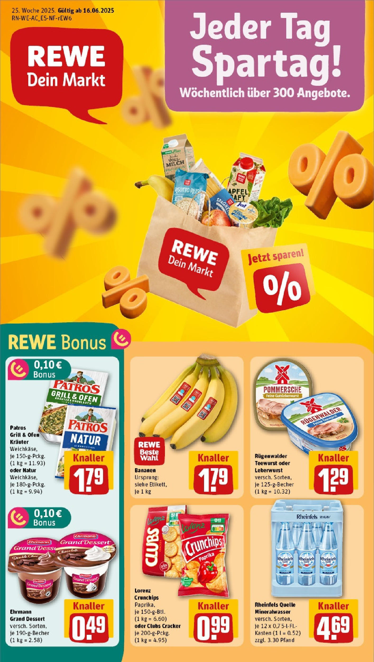 REWE Prospekt ab 15.06.2025 nächste Woche - Prospekt Baesweiler / Setterich Vorschau von dem Prospekt des Geschäftes Rewe, gültig ab dem 15.06.2025