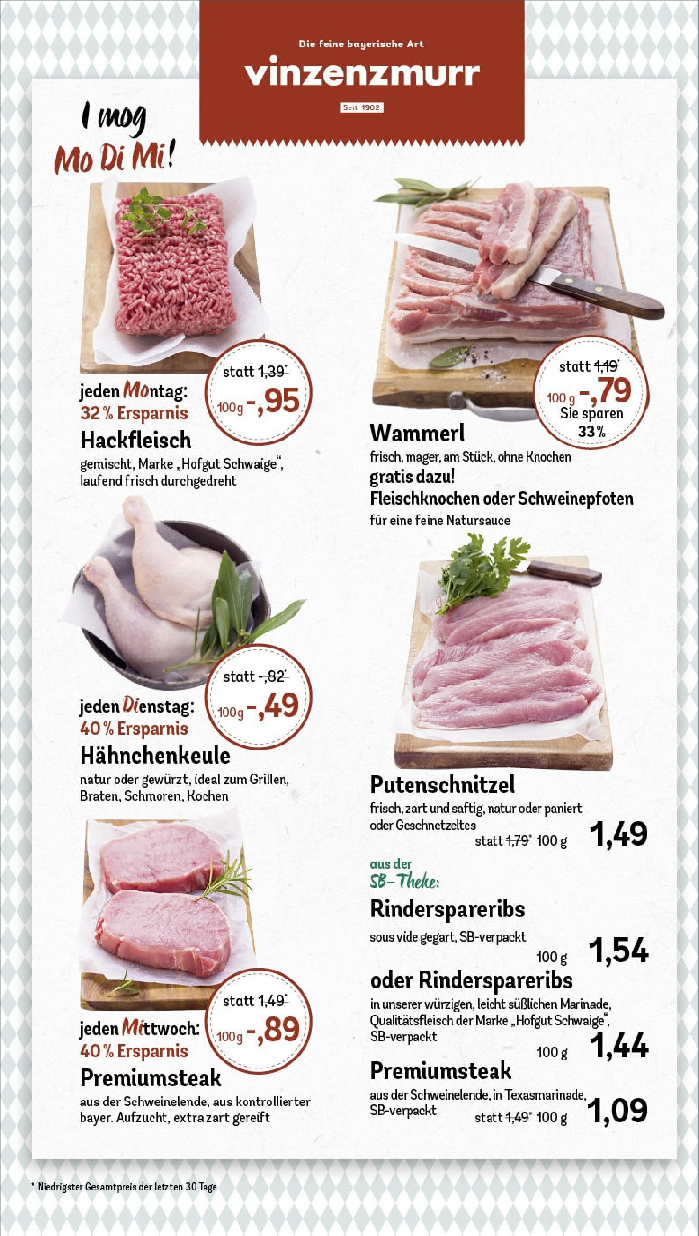REWE Prospekt ab 15.06.2025 zum Blättern » Angebote | Seite: 8 | Produkte: Theke, Putenschnitzel, Steak, Hackfleisch