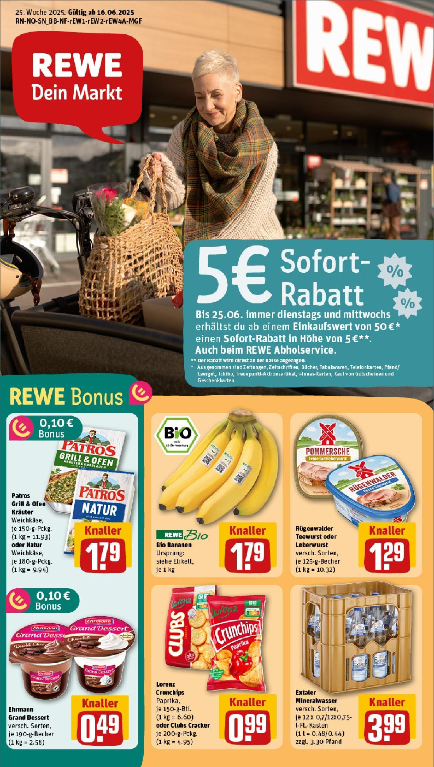 REWE Prospekt ab 15.06.2025 nächste Woche - Prospekt Springe/Bennigsen	