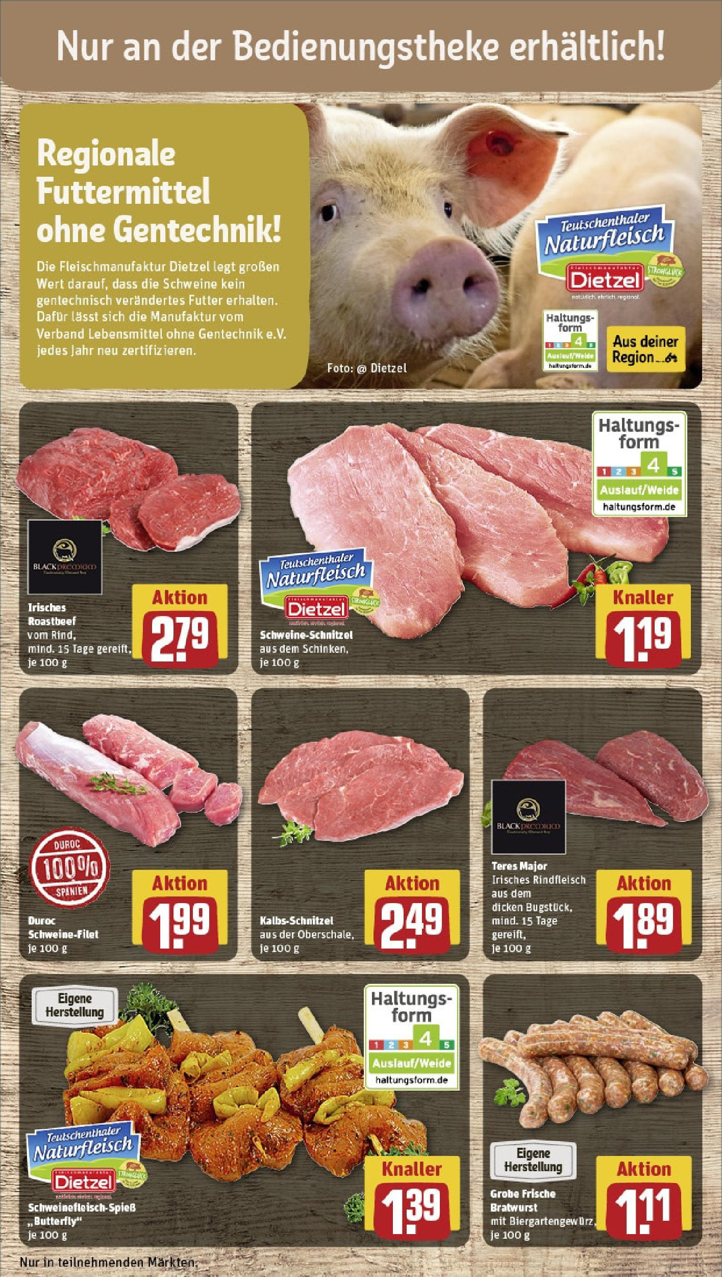 REWE Prospekt ab 15.06.2025 zum Blättern » Angebote | Seite: 10 | Produkte: Bratwurst, Roastbeef, Schweinefilet, Rindfleisch