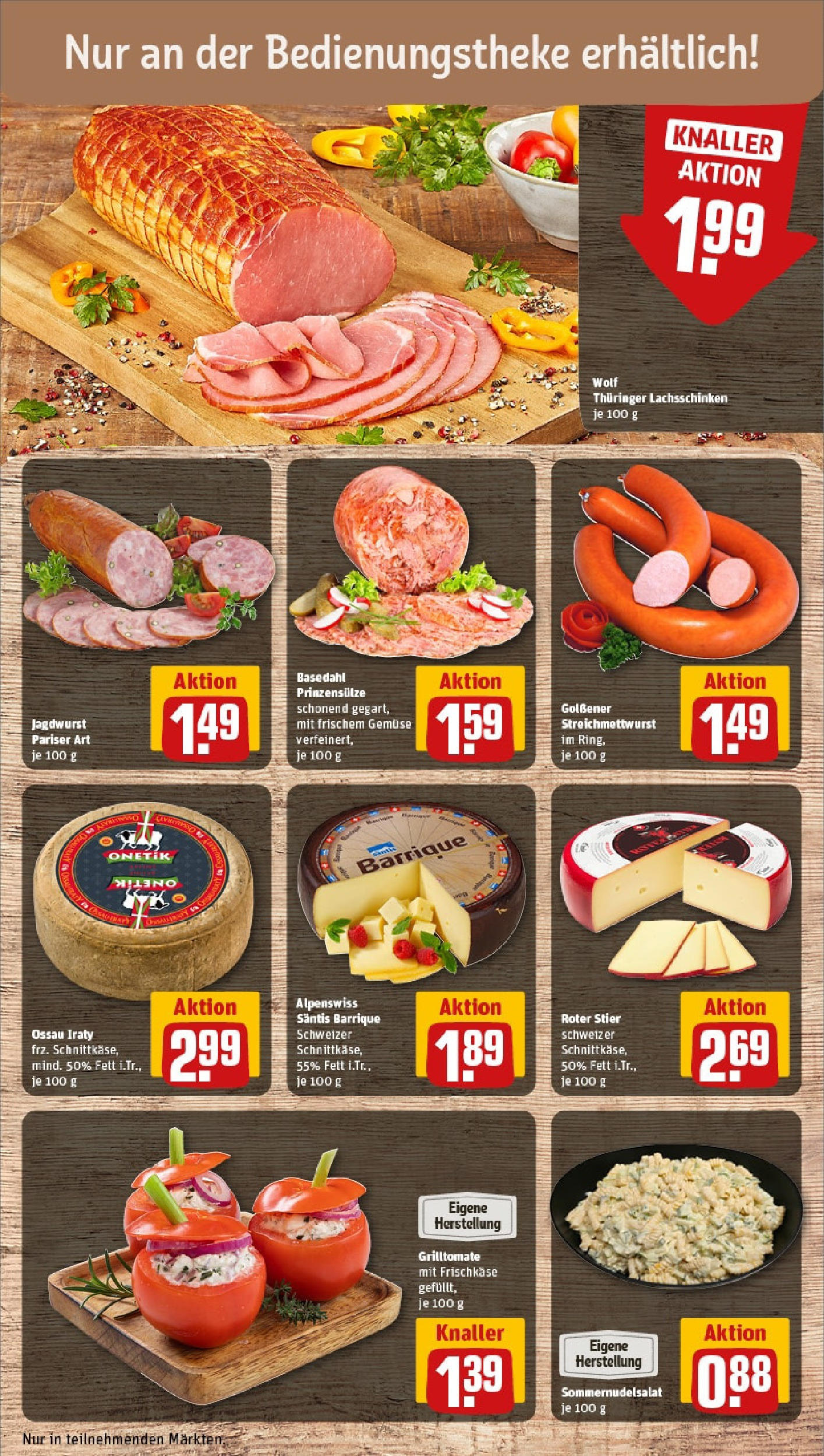 REWE Prospekt ab 15.06.2025 zum Blättern » Angebote | Seite: 11 | Produkte: Gemüse, Pasta, Frischkase