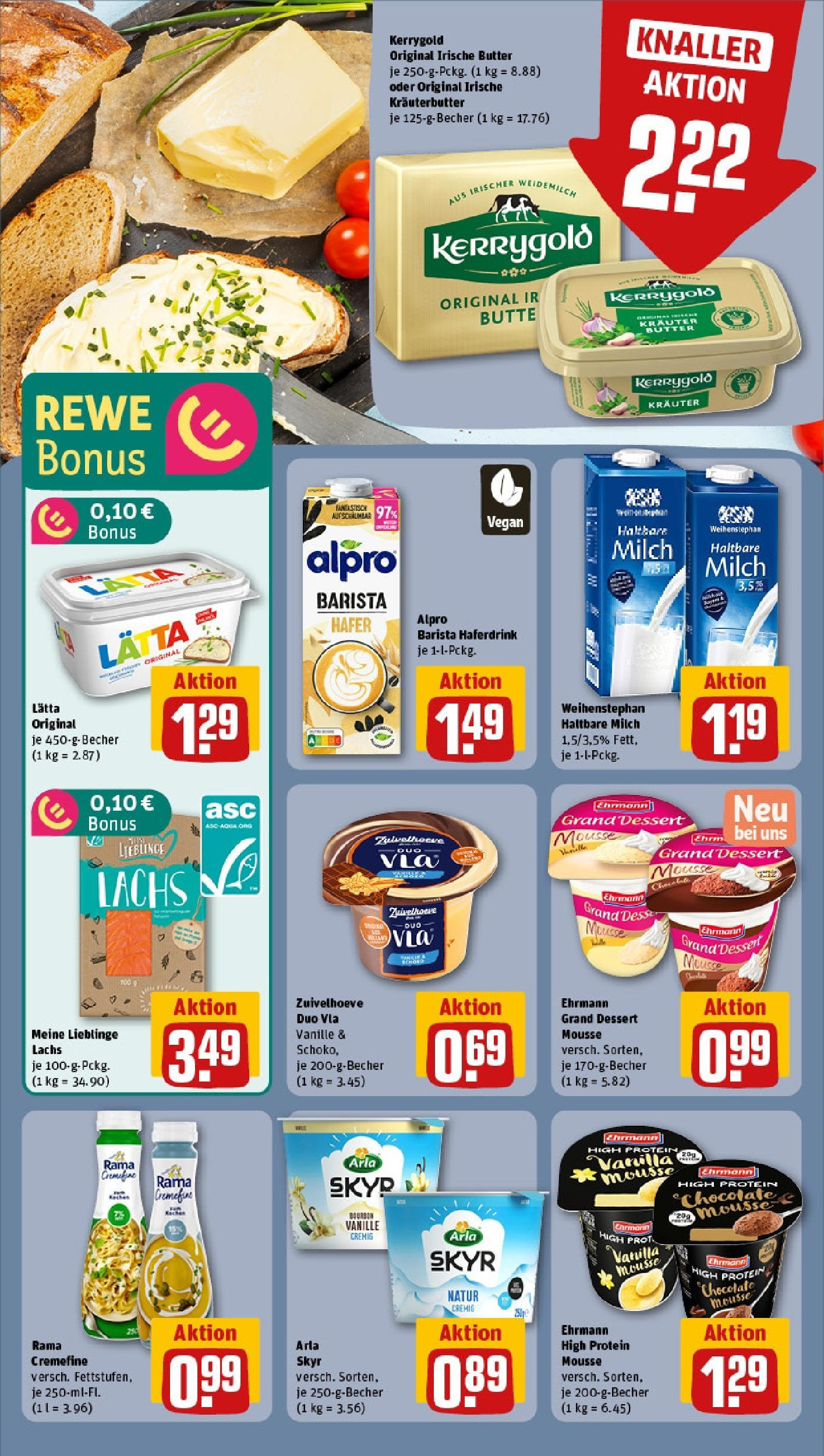 REWE Prospekt ab 15.06.2025 zum Blättern » Angebote | Seite: 11 | Produkte: Ehrmann grand dessert, Skyr, Alpro, Lätta