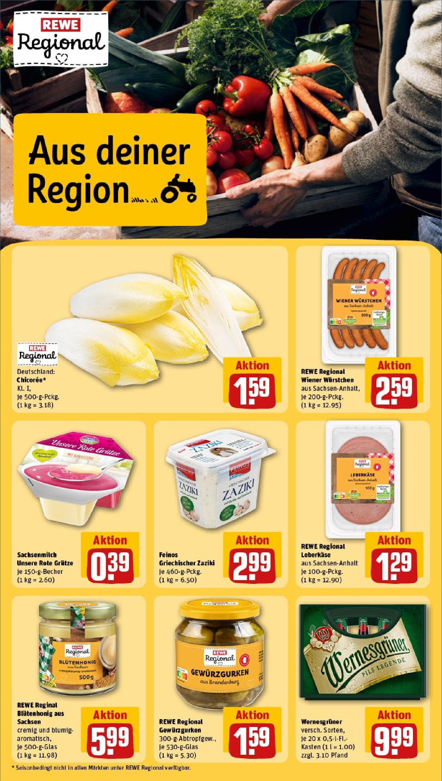 REWE Prospekt ab 15.06.2025 zum Blättern » Angebote | Seite: 15 | Produkte: Wiener wurstchen, Pils, Wernesgruner, Leberkase