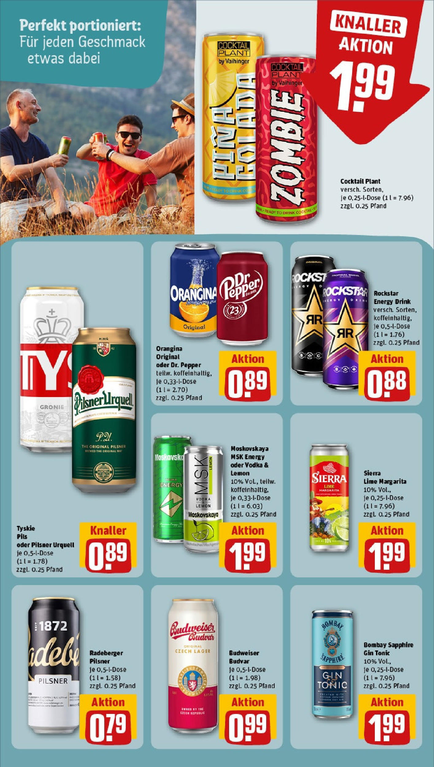 REWE Prospekt ab 15.06.2025 zum Blättern » Angebote | Seite: 16 | Produkte: Rockstar, Pils, Pilsner urquell, Radeberger pilsner