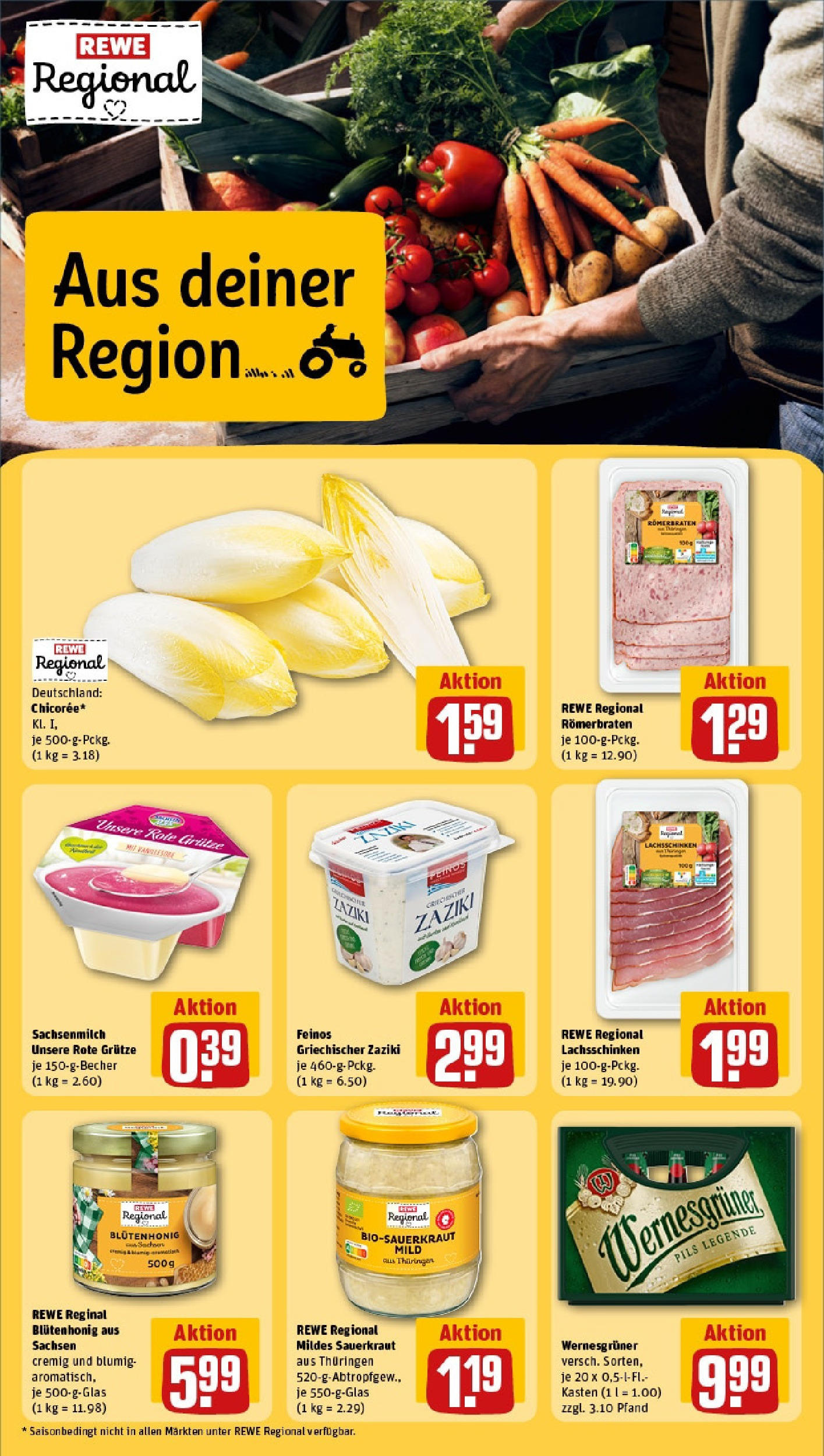 REWE Prospekt ab 15.06.2025 zum Blättern » Angebote | Seite: 13 | Produkte: Pils, Wernesgruner