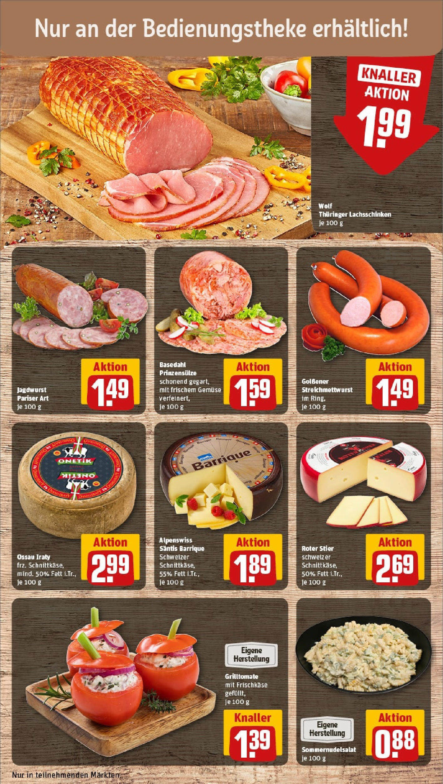 REWE Prospekt ab 15.06.2025 zum Blättern » Angebote | Seite: 11 | Produkte: Gemüse, Pasta, Frischkase
