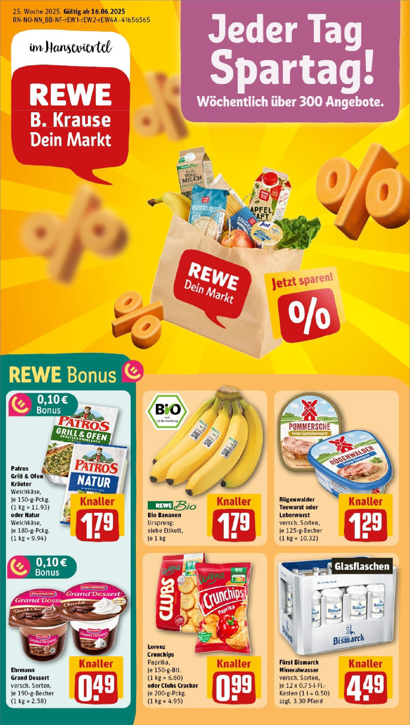 REWE Prospekt ab 15.06.2025 nächste Woche - Prospekt Lüneburg Vorschau von dem Prospekt des Geschäftes Rewe, gültig ab dem 15.06.2025