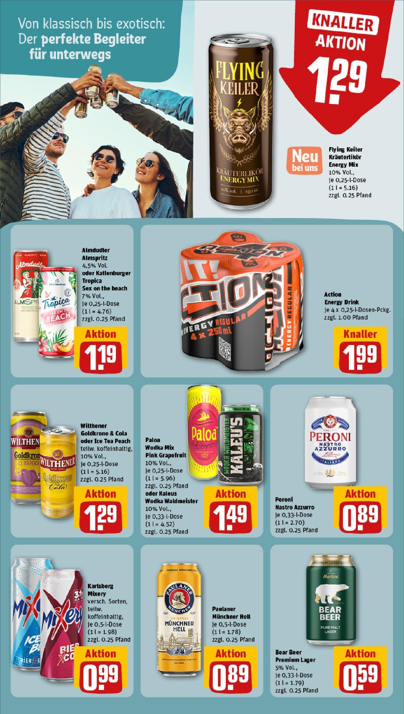 REWE Prospekt ab 15.06.2025 zum Blättern » Angebote | Seite: 15 | Produkte: Bier, Grapefruit, Wodka, Paulaner