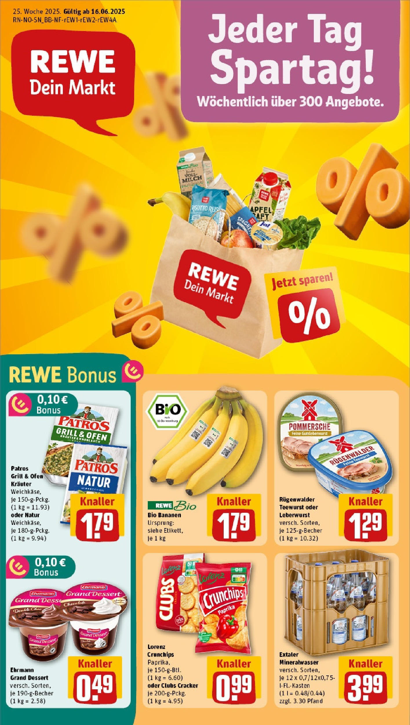 REWE Prospekt ab 15.06.2025 nächste Woche - Prospekt Hannover Vorschau von dem Prospekt des Geschäftes Rewe, gültig ab dem 15.06.2025