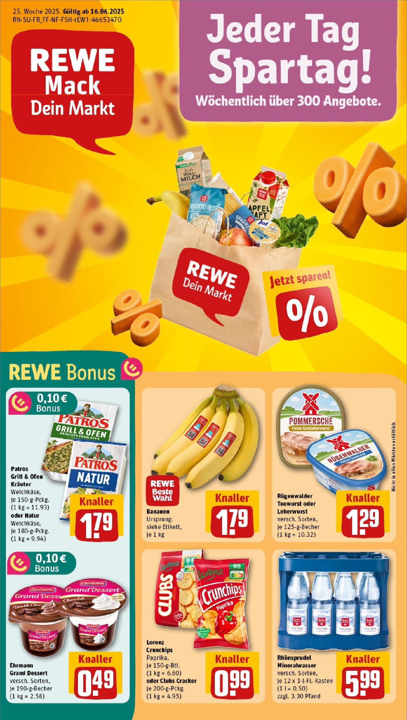 REWE Prospekt ab 15.06.2025 nächste Woche - Prospekt Burgthann Vorschau von dem Prospekt des Geschäftes Rewe, gültig ab dem 15.06.2025
