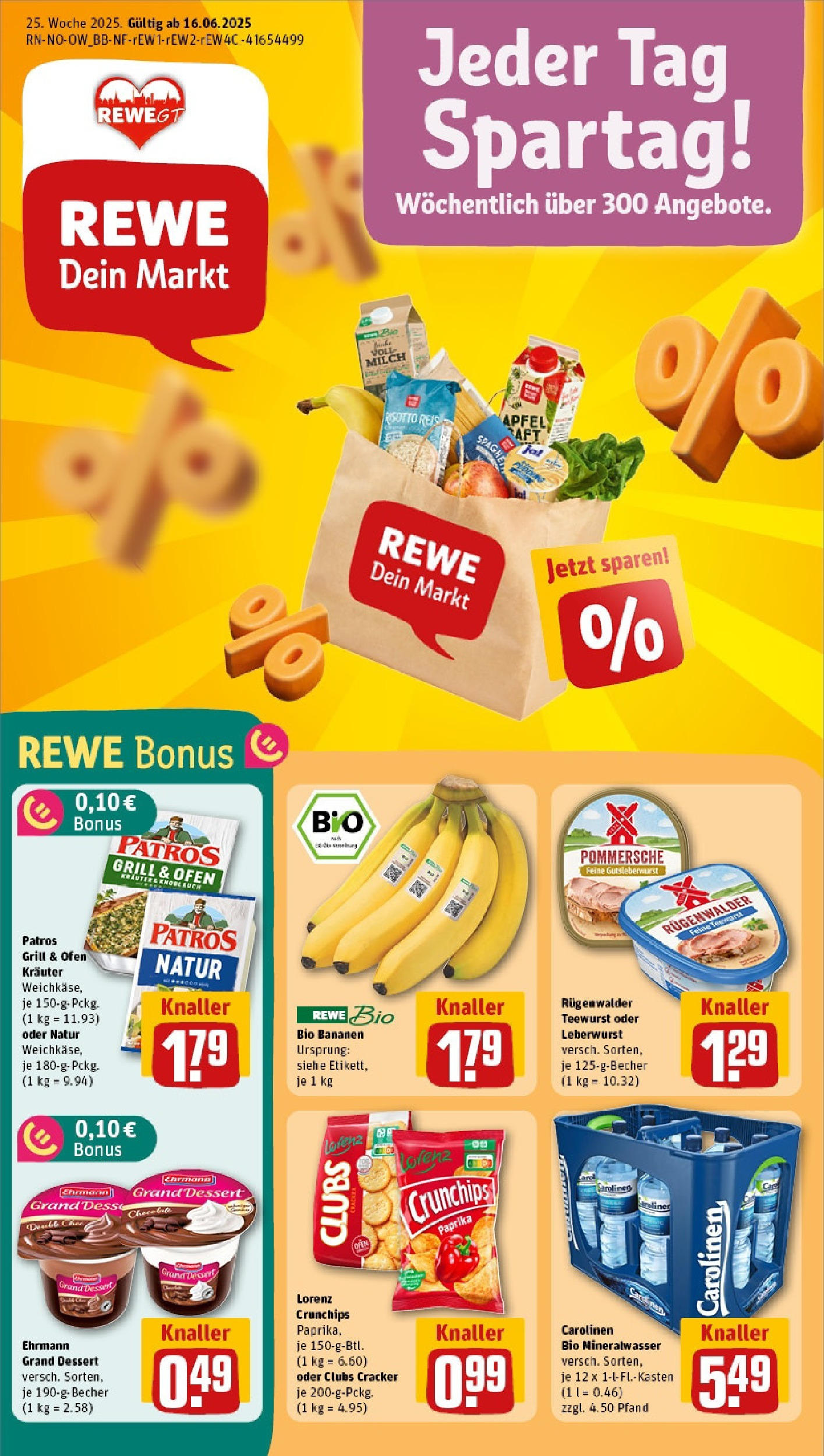 REWE Prospekt ab 15.06.2025 nächste Woche - Prospekt Gütersloh Vorschau von dem Prospekt des Geschäftes Rewe, gültig ab dem 15.06.2025