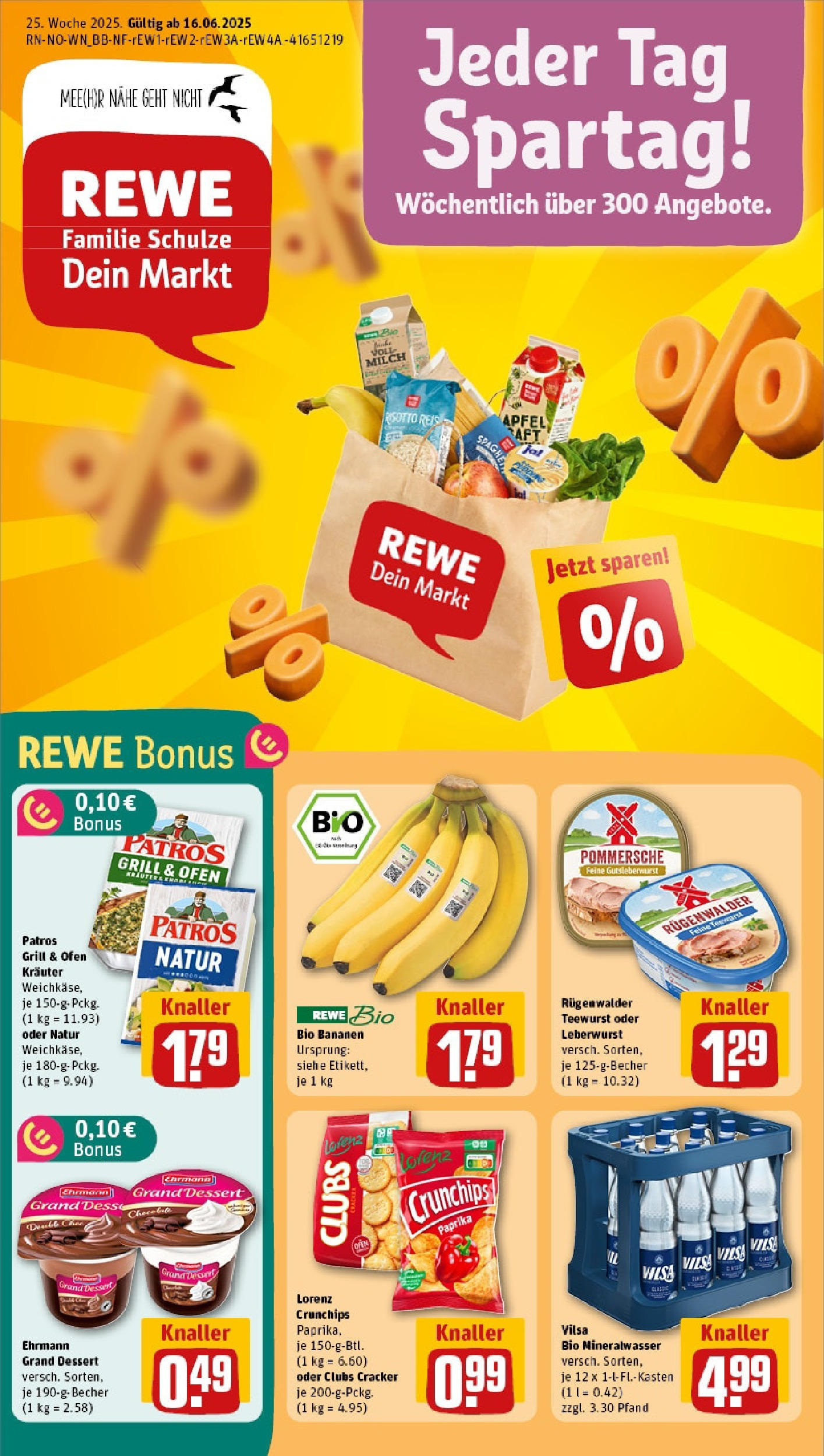 REWE Prospekt ab 15.06.2025 nächste Woche - Prospekt Wilhelmshaven Vorschau von dem Prospekt des Geschäftes Rewe, gültig ab dem 15.06.2025