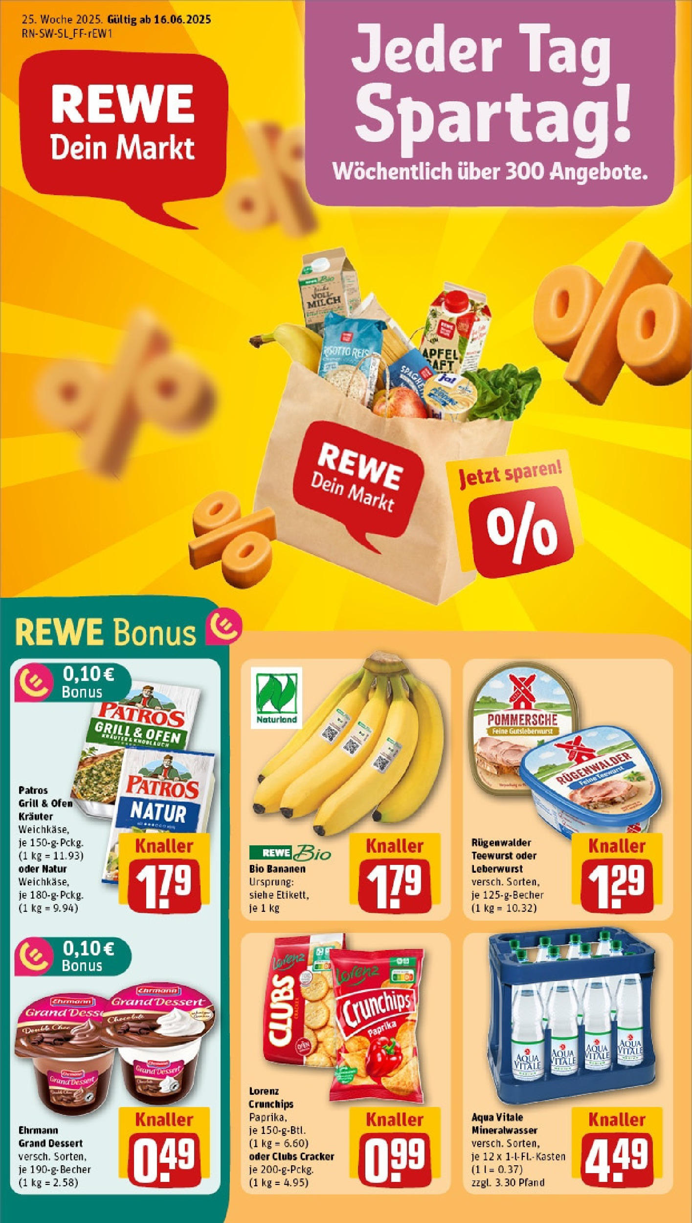 REWE Prospekt ab 15.06.2025 nächste Woche - Prospekt Saarlouis/Lisdorf Vorschau von dem Prospekt des Geschäftes Rewe, gültig ab dem 15.06.2025