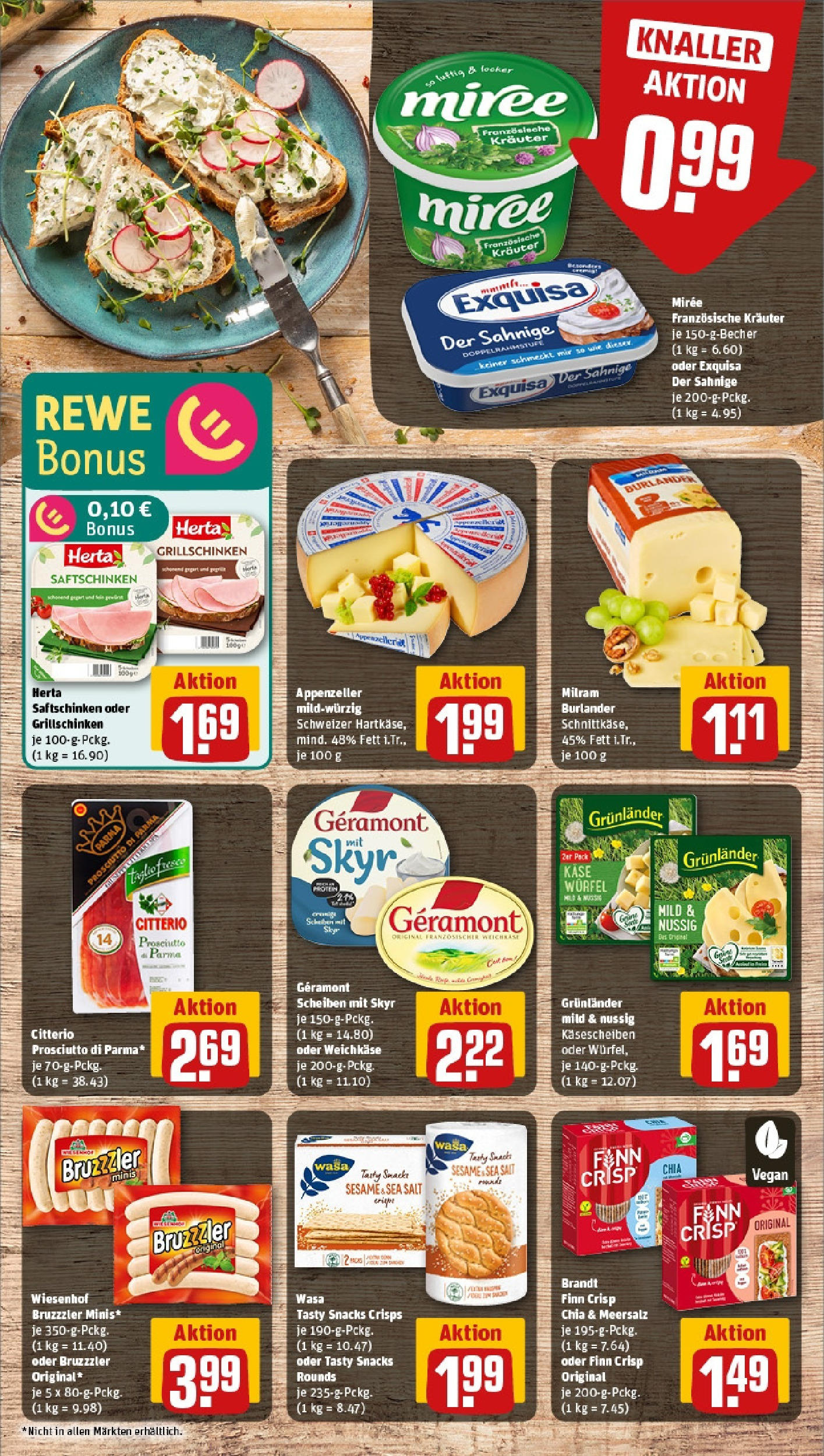 REWE Prospekt ab 15.06.2025 zum Blättern » Angebote | Seite: 9 | Produkte: Geramont, Skyr, Exquisa, Milram